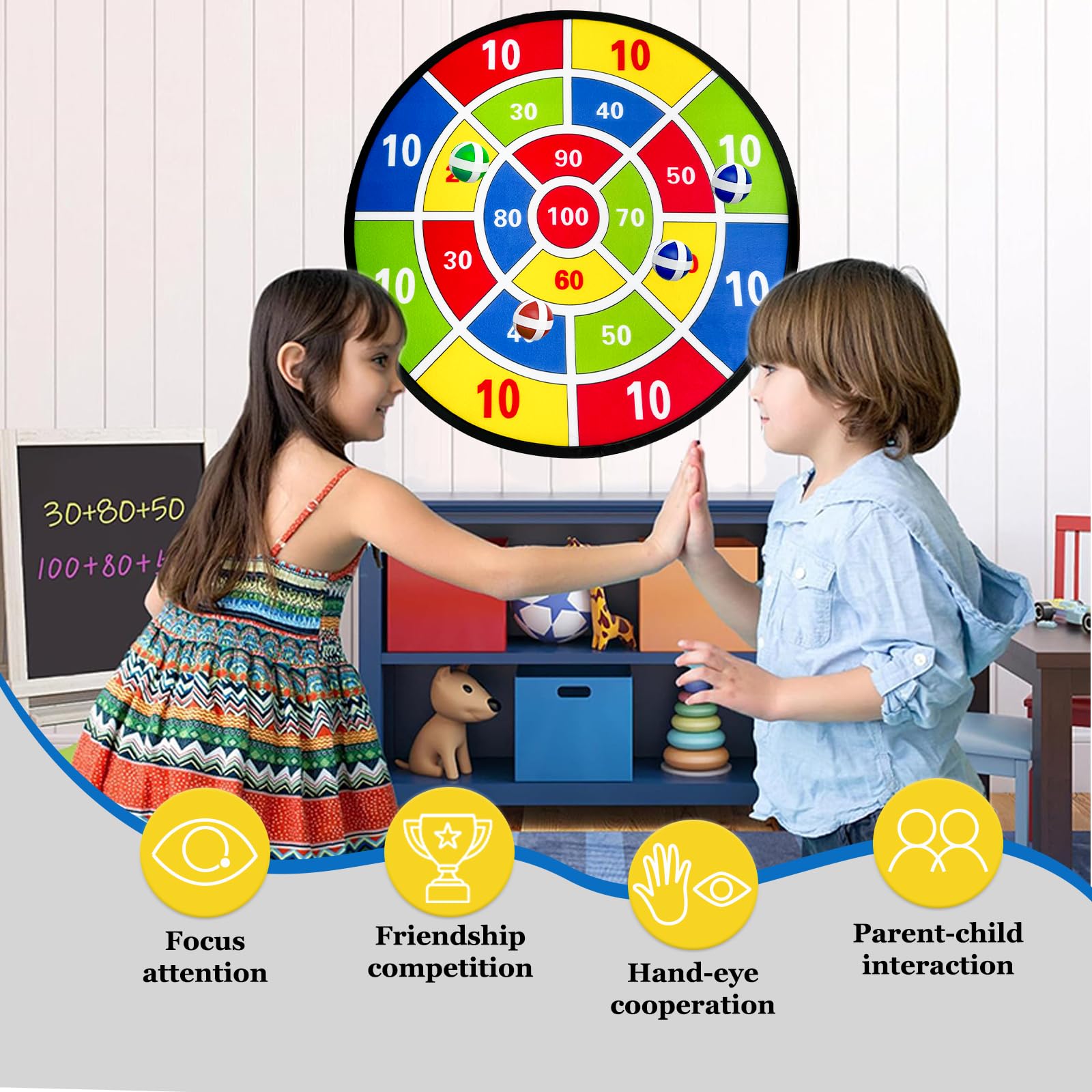 Jeu De Fléchettes De Sécurité Pour Enfants Et Adultes, Jeu De Fléchettes En Caoutchouc Souple De