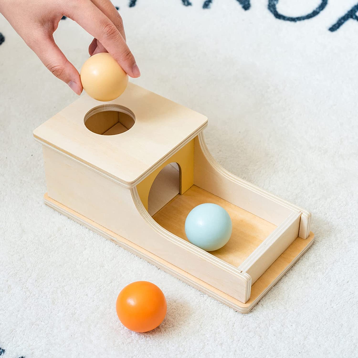 YAANI Caja de permanencia de objetos y juguetes para bebés de 6 a 12 meses, juguetes Montessori para niños de 1 año, juguetes sensoriales y para niños, regalos para bebés