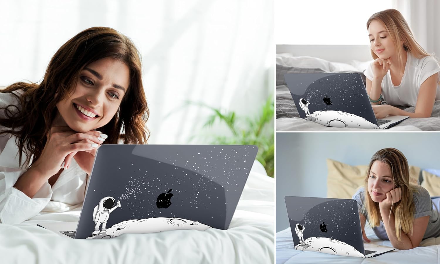 DONGKE Compatible with MacBook Air 13 inch Case 2021 2020 2019 2018 Release A2337 M1 A2179 A1932 with Retina Display & Touch ID, Plastic Hard Shell & Keyboard Cover - Astronaut - Image 8