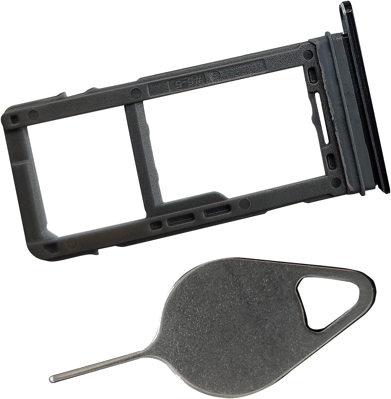 New Eaglewireless Waterproof Replacement Single Nano SIM Card +Micro SD Card Holder Slot Tray Holder+Eject Pin Tool for Samsung Galaxy S8 G950 & S8+ Plus G955 SM-G955 (Fit All Carrier)-Black