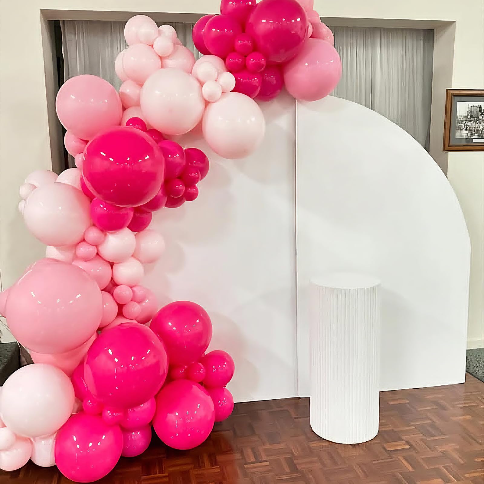 Pinke Luftballons, 60 Stück, 30,5 cm, Hot Pink, Metallic, Partyballons für Mädchen, Frauen, Babyparty, Prinzessin, Valentinstag, Hochzeit, Geburtstag, Party-Dekoration