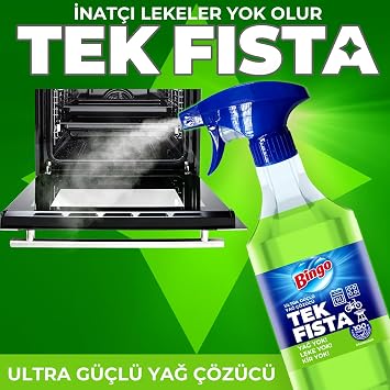 Bingo Sprey Yağ Çözücü 900 Mlx3 + Sprey Kireç Sökücü 900 Mlx1