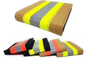 Firefighter Turnout Bunker Fabric Reflective Wallet with RFID Protection