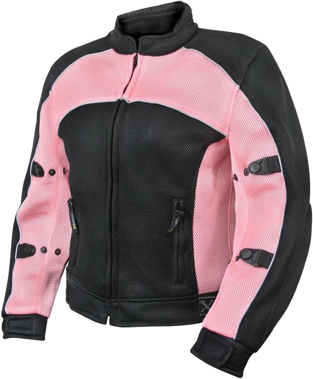 Xelement CF508 Women's 'Guardian' Black and Pink Mesh Jacket with X-Armor Protection - 2X-Large