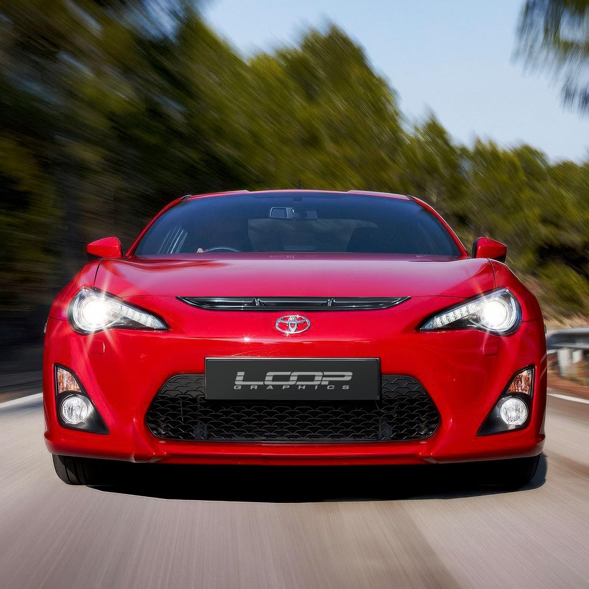 Amazon.com: Loop Graphics HILL CLIMB DUCT for Toyota 86, GT86