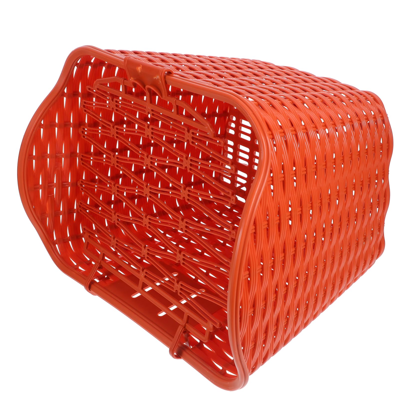 Abaodam Large Capacity Plastic Bike Basket with Cover Waterproof Electric Bike Front Basket - Handlebar Container for Deliveries & Outdoor Adventures