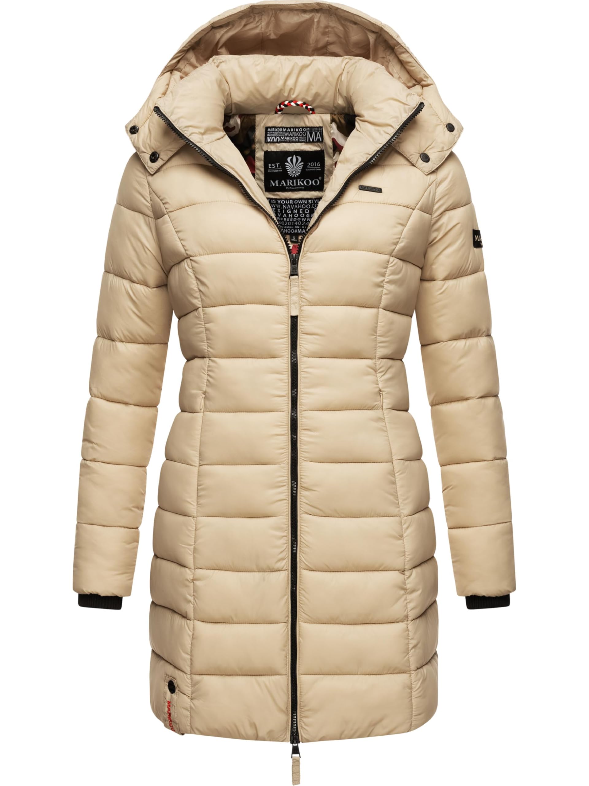 Marikoo Ladies’ Between-Seasons Puffer Jacket Abendsternchen Beige M
