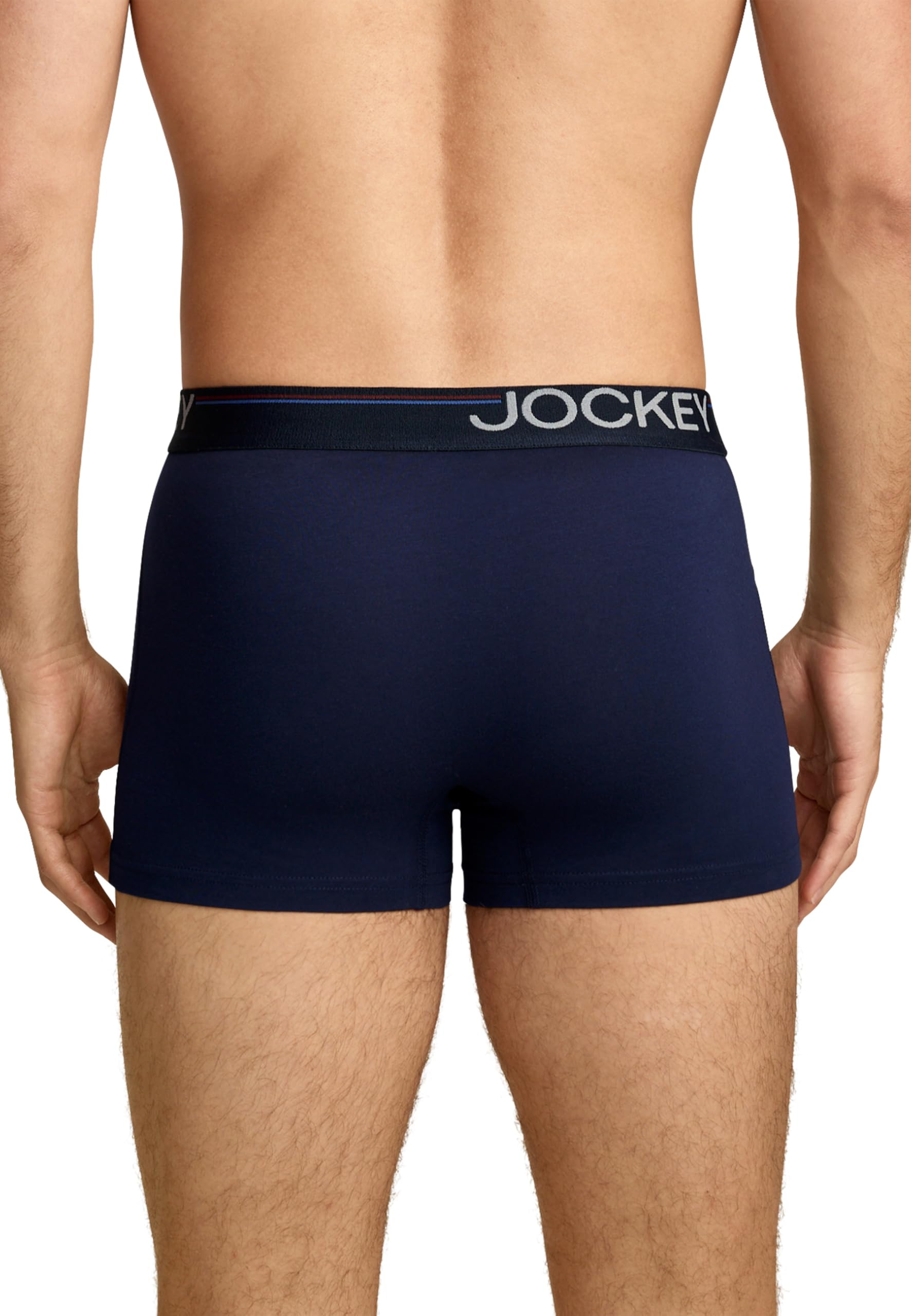 Jockey Herren Cotton Stretch Comfort Trunk - 3 Pack