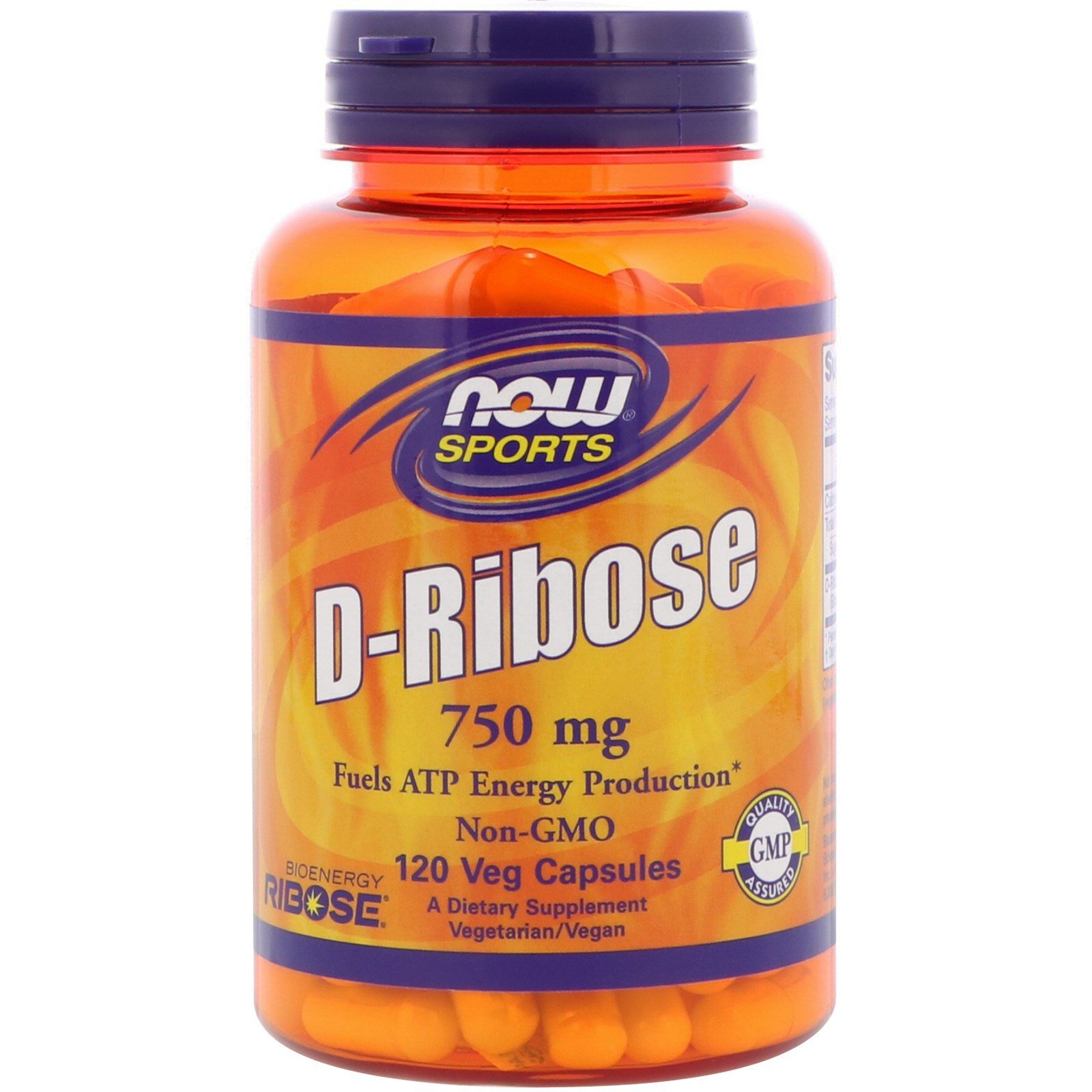 D-​Ribose, 750mg - 120 vcaps
