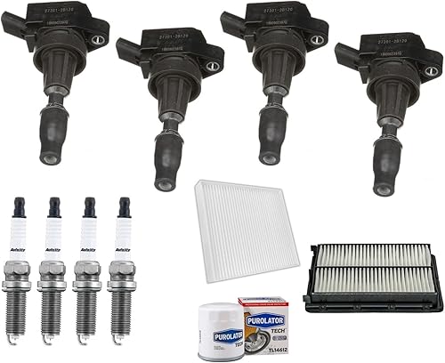 Bobinas de encendido Bujías y filtros de iridio Piezas de repuesto para Hyundai Sonata 1.6L 2015-2019