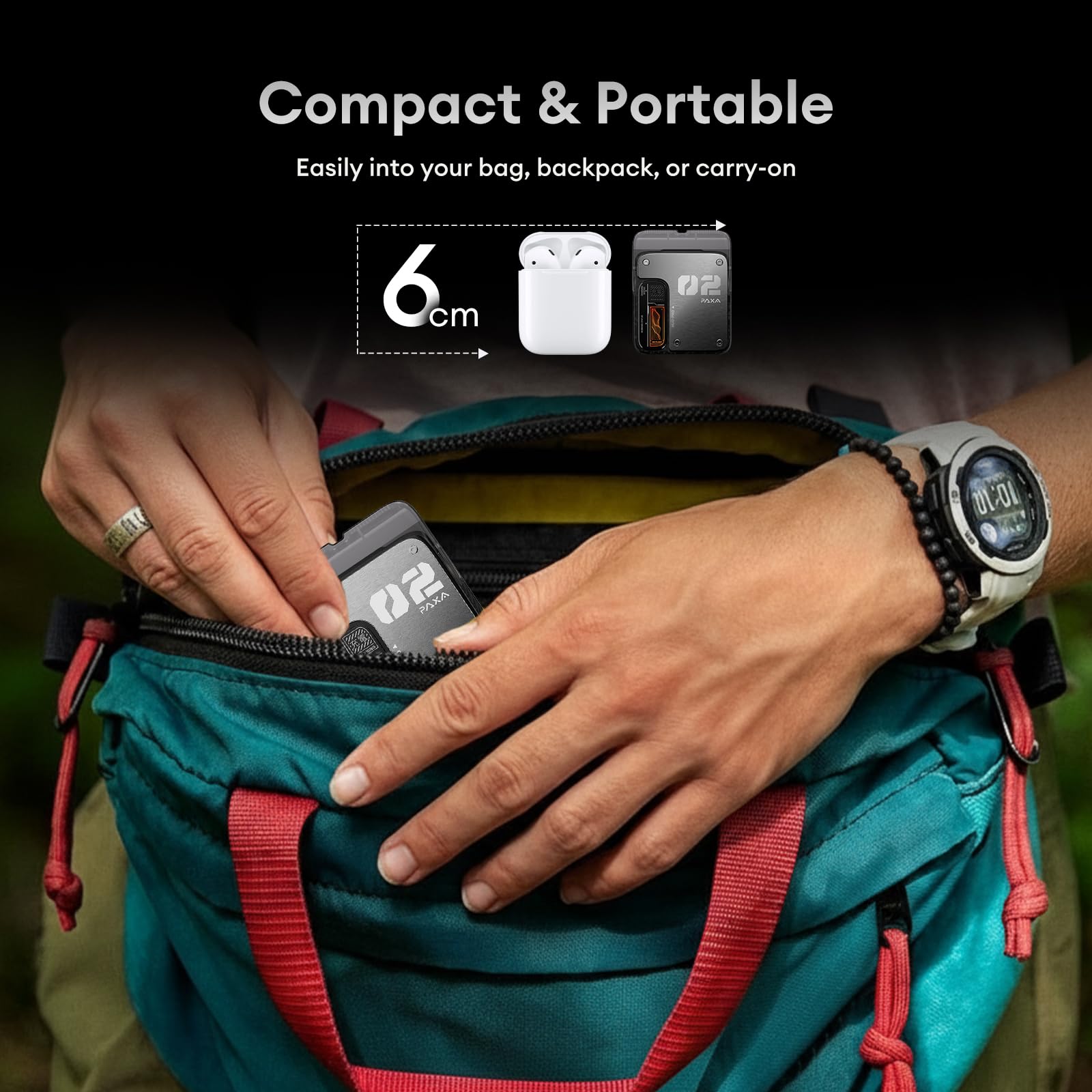 PAXA Mini Electric Shaver for Men,9000Rpm Electric Razor for Men,Magnetic Dual-Head Rotary Pocket Shaver IPX7 Waterproof Wet & Dry for Shaving Face,USB-C Rechargeable for Home,Car,Travel(Gray)