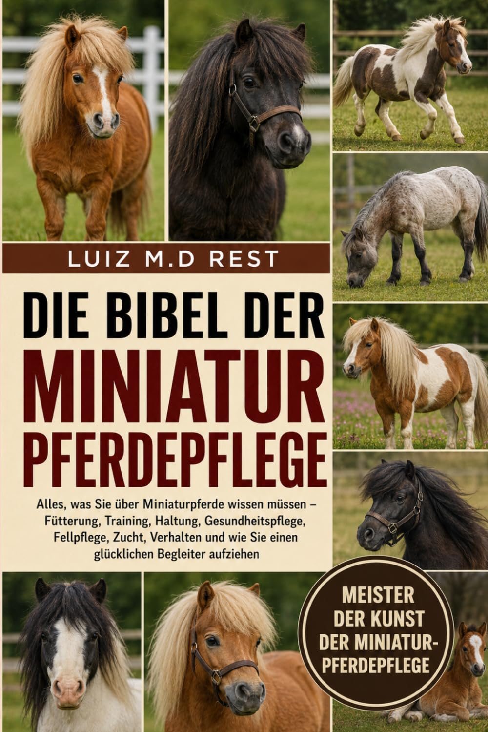 DIE BIBEL DER MINIATURPFERDEPFLEGE: Alles, was Sie über Miniaturpferde wissen müssen – Fütterung, Training, Haltung, Gesundheitspflege, Fellpflege, ... Begleiter aufziehen (German Edition)