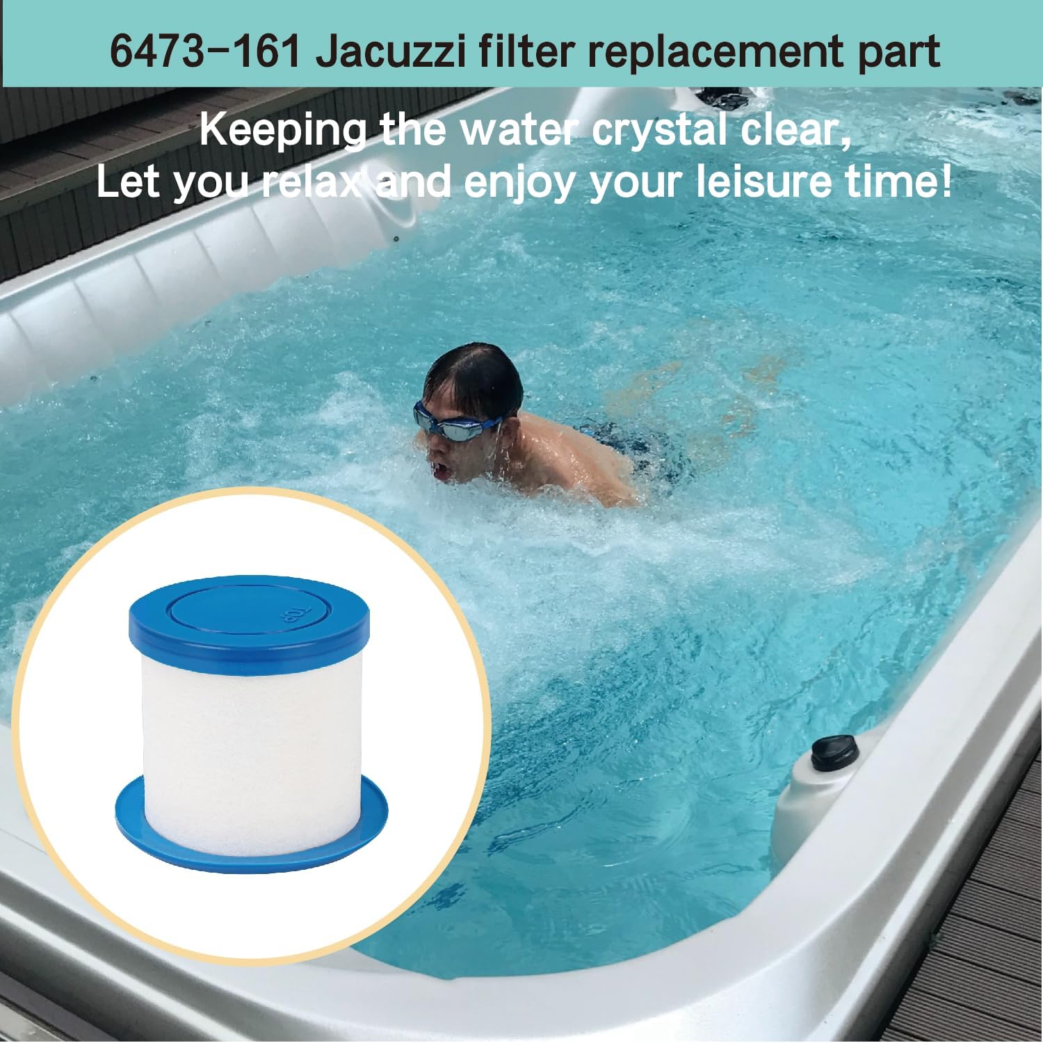 6473-161 ProClarity Depth Load Filter Replacement for Jacuzzi J-415 J-495 J-480 J-470 J-465 J-460 J-425 Hot Tubs & Spas Compatible with Jacuzzi Proclarity Depth 2012+ J-400 & J-300 Series