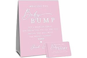 Pink Baby Shower Games: Measure Mommy's Belly Game