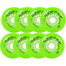 Labeda Roller Hockey Wheels Gripper Crossover Set of 8 - Choose Color/Size