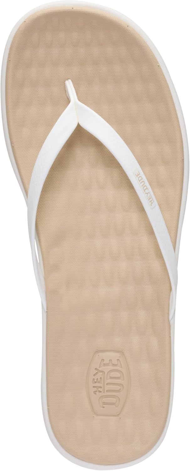 HEYDUDE Womens Maui Breeze Flip Sandal | Lightweight Cushioned EVA Footbed | Easy On Travel Ready Summer Wear