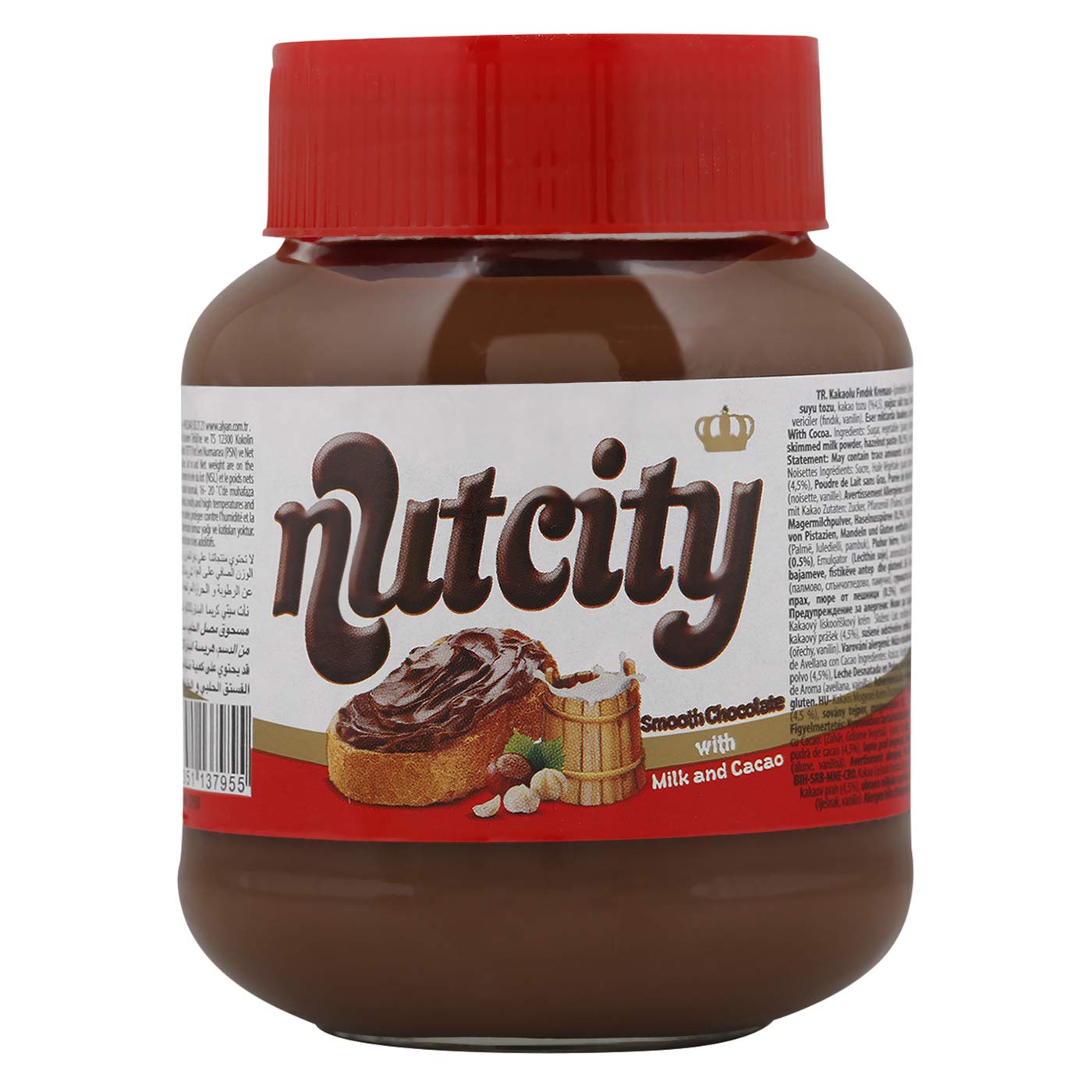 Nutcity Smooth Chocolate With Milk And Cacao, 350 Gm