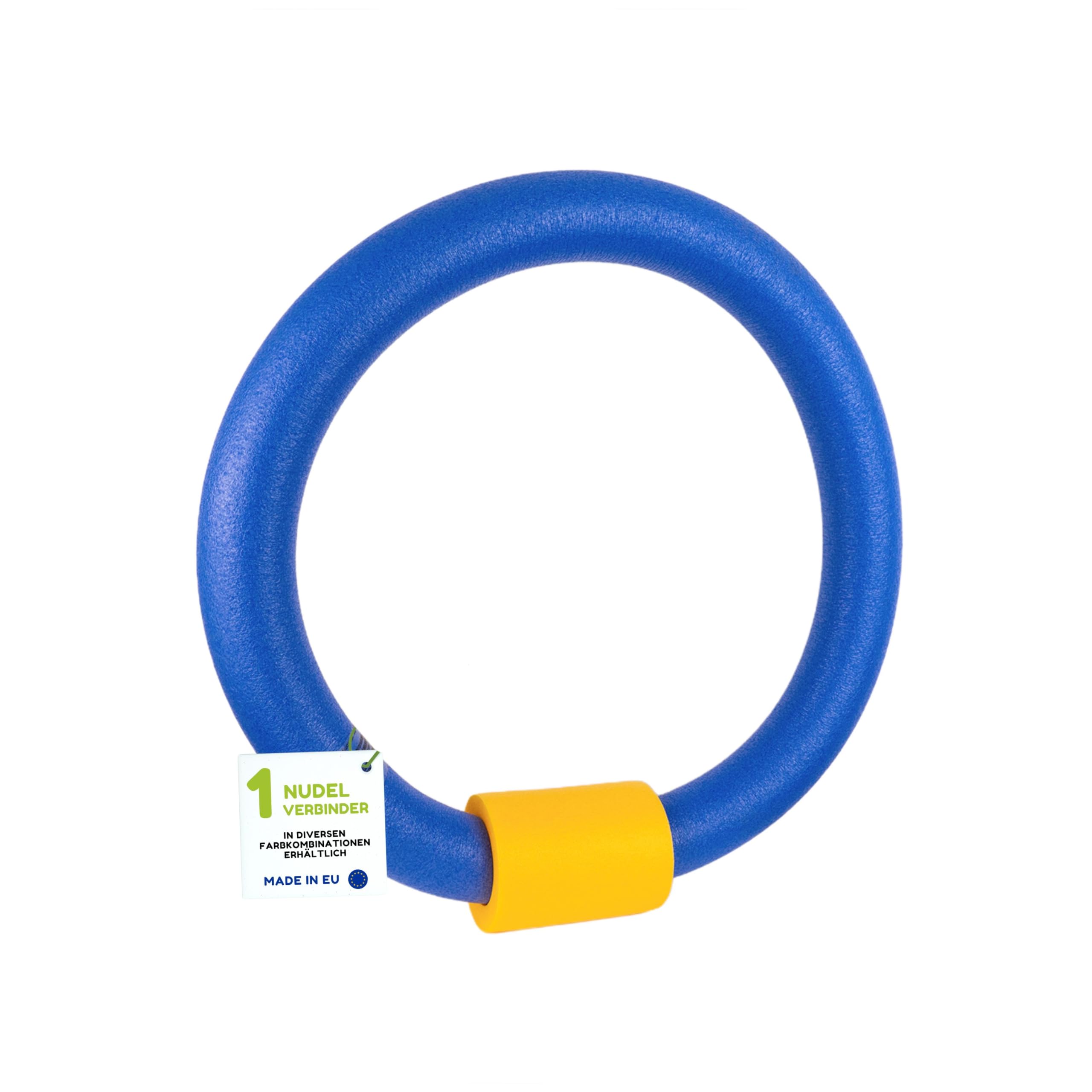 WeKo FUN Schwimmnudel Set (1x Nudel + 1x 2-Loch Verbinder) | 160 cm Poolnudel & Schwimmhilfe | Ø 6,5 cm Wassernudel für Kinder & Erwachsene | 9 Farben zur Auswahl