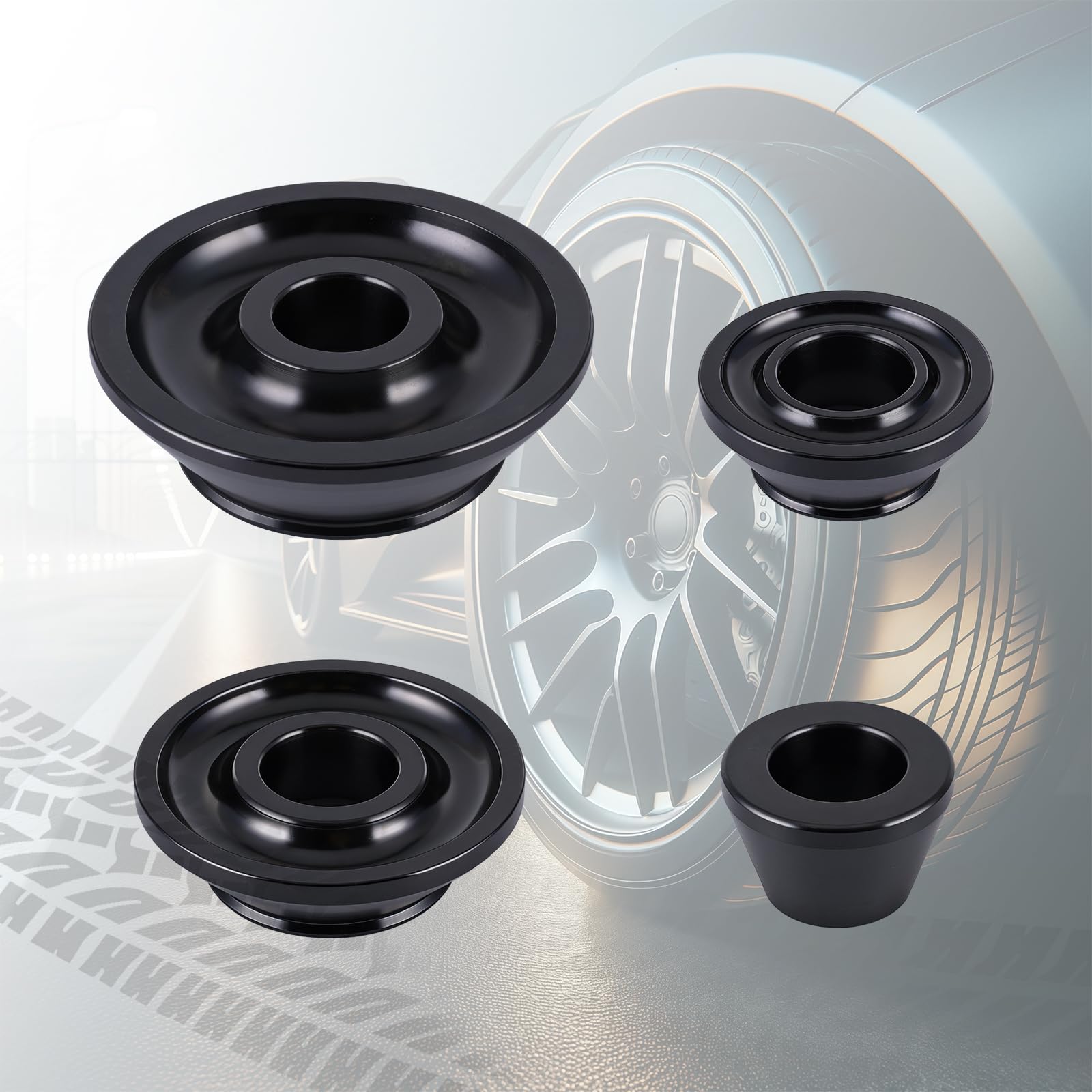 BAOSHISHAN Kit de cônes pour équilibreuse de roues, cônes de centrage pour arbre de 40 mm, machine d'équilibrage