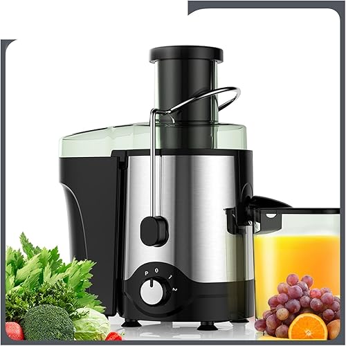 Miniatura 2 de VAVSEA - Exprimidor centrífugo de 600 W, extractor de jugo antigoteo con canal de alimentación de 3 pulgadas para frutas y verduras enteras, sin BPA