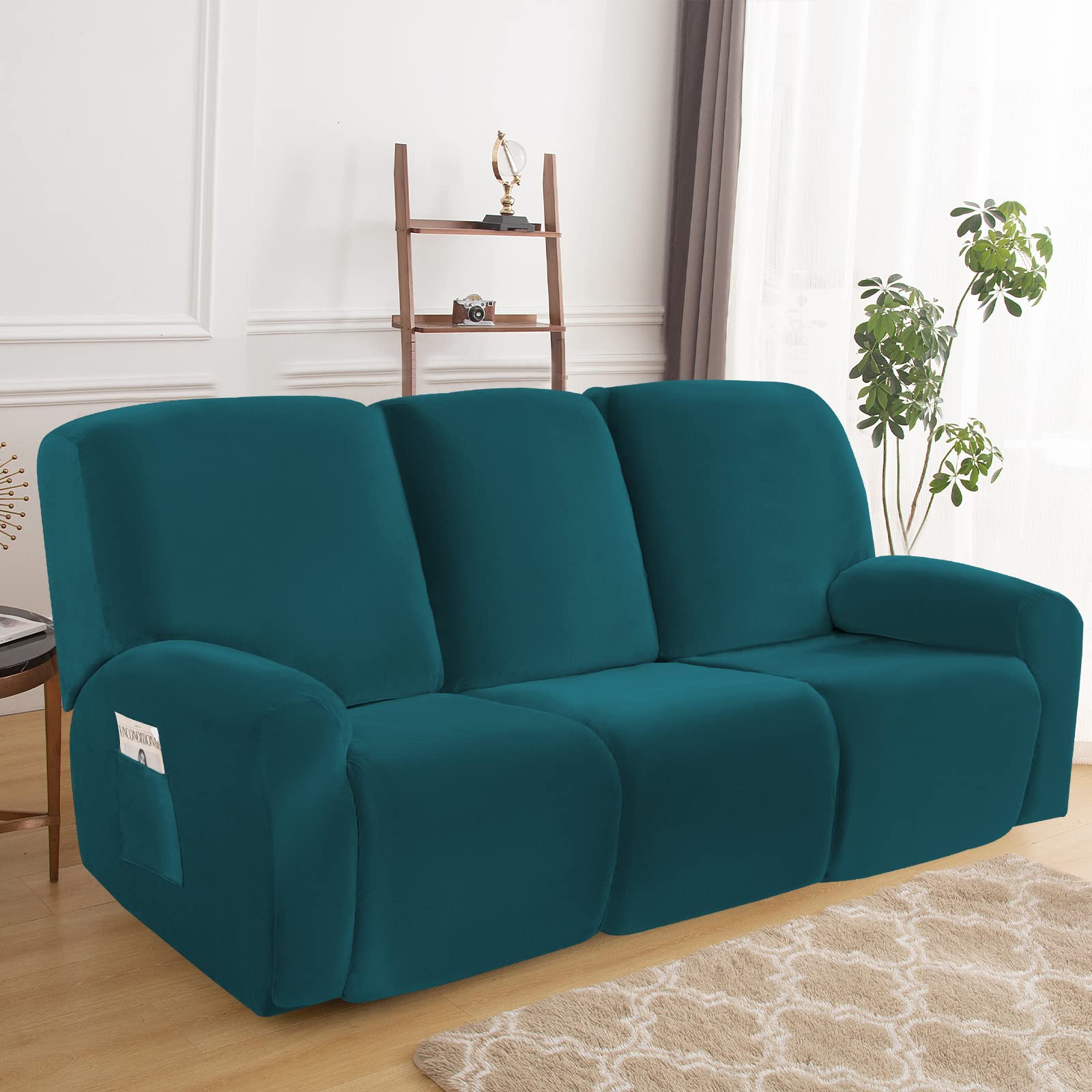 Topchances Recliner Chair Cover 3 Seater - Super Soft Velvet