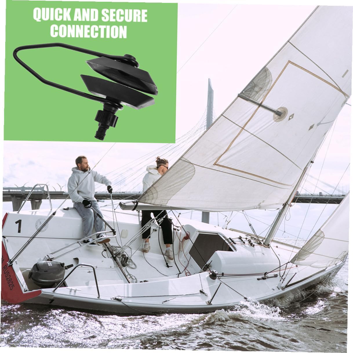 Boat Engine Flusher Outboard Motor Muffs 2pcs Square Head Marine Engine Cleaner for Boat Motor Flushing with Dual Water Feed Compatible with Standard Garden Hose for Maintenance