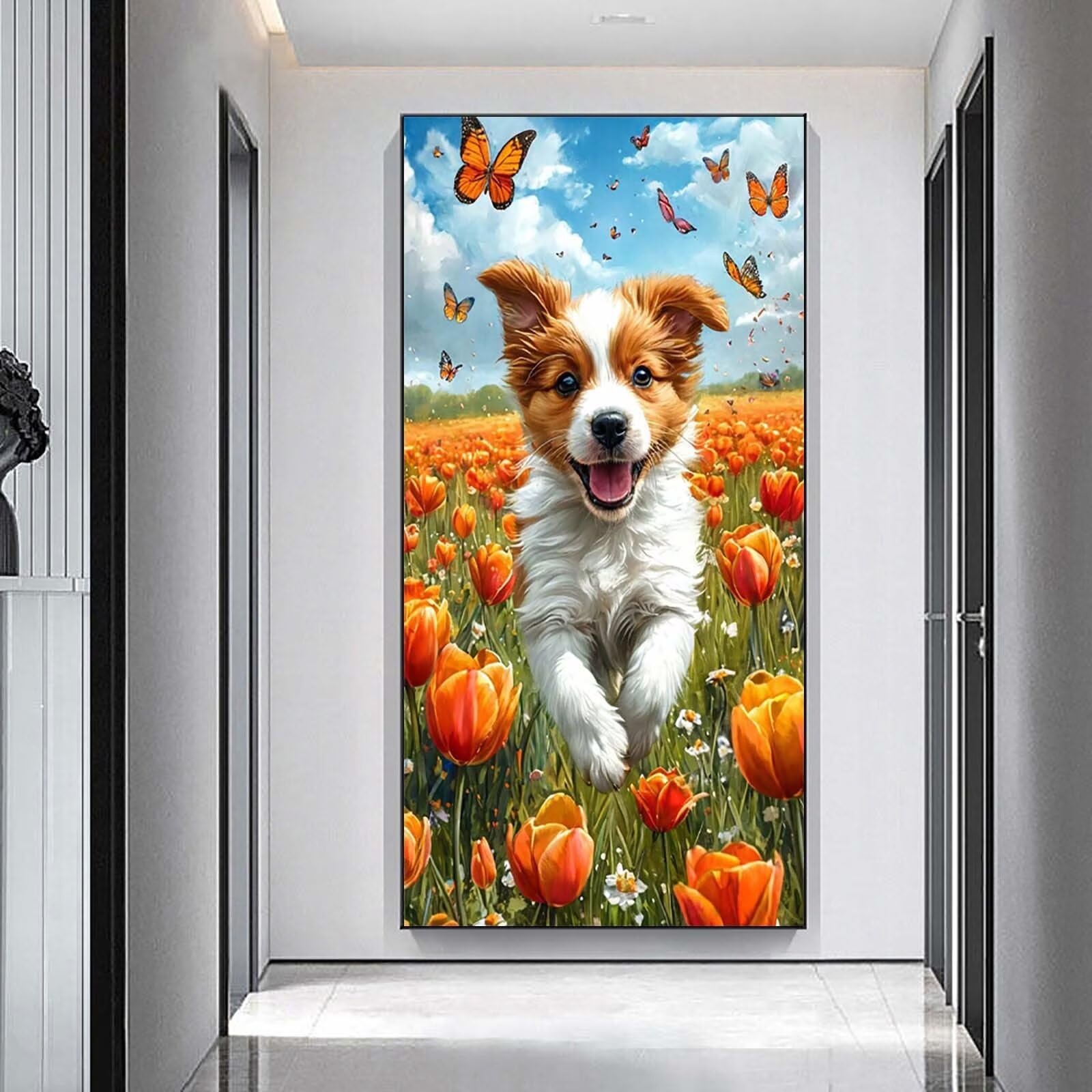 Diamentowe malowanie tulipan, DIY diamentowe malowanie dorośli 60x120cm n5w