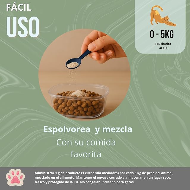Foto 6 de 7 de Inmucare Vitamínico Polvo Gatos 300 gr para estimular el apetito