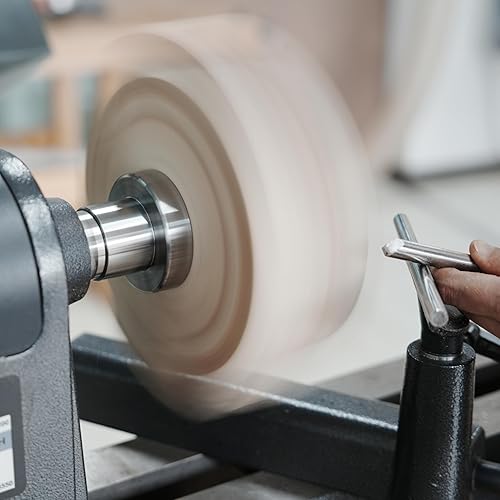 Miniatura 13 de Placa frontal de torno de madera de acero de 2 pulgadas con tornillo y dos arandelas de nailon, apto para torno de madera de husillo de 1 pulgada x