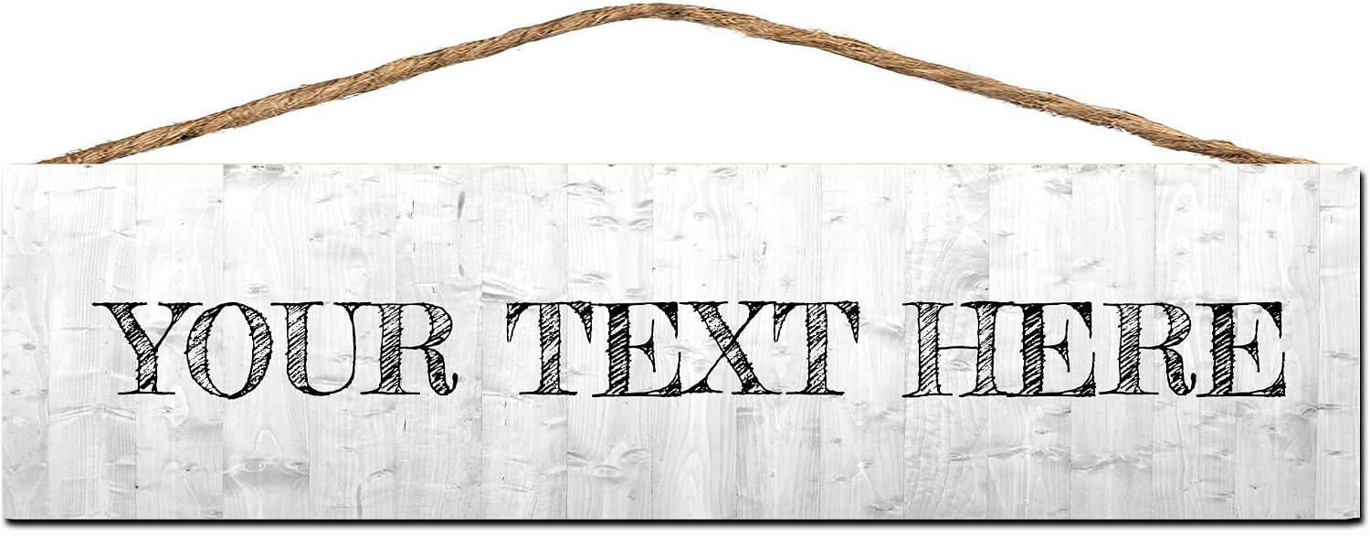 Custom Bedroom Decor Ready to Hang Wall Art Personalized Wooden Sign Custom Family Name Personalized Sign Plaque,Wood Sign Customization 16x6 Inch