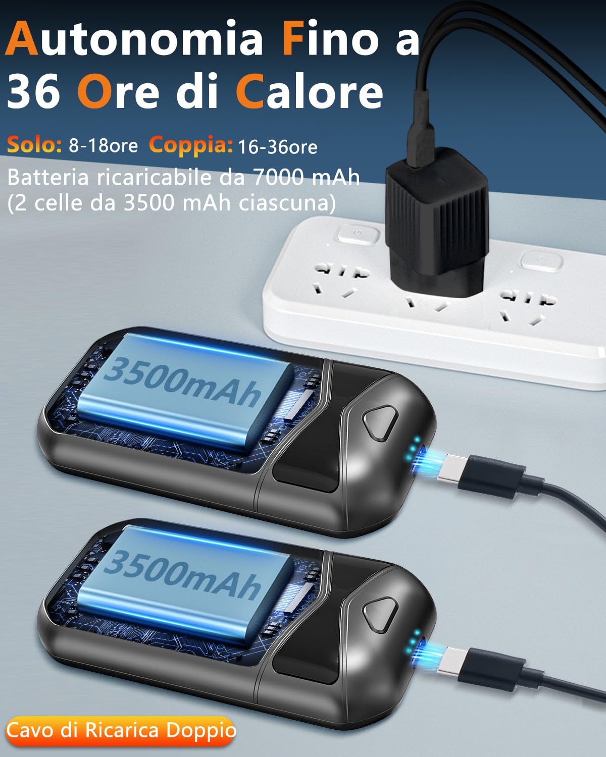 Scaldamani Ricaricabile Magnetico 2 in 1, Scalda Mani Elettrico Portatile, Ultra Leggero& Ultrasottile, Powerbank Scaldamani Calore con 3 Livelli, Riutilizzabile Regali, Adatto per Attività All'aperto