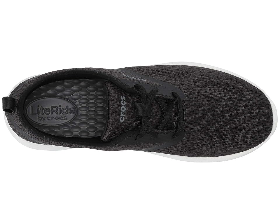 

Crocs LiteRide Mesh Lace (Black/White) Women's Shoes