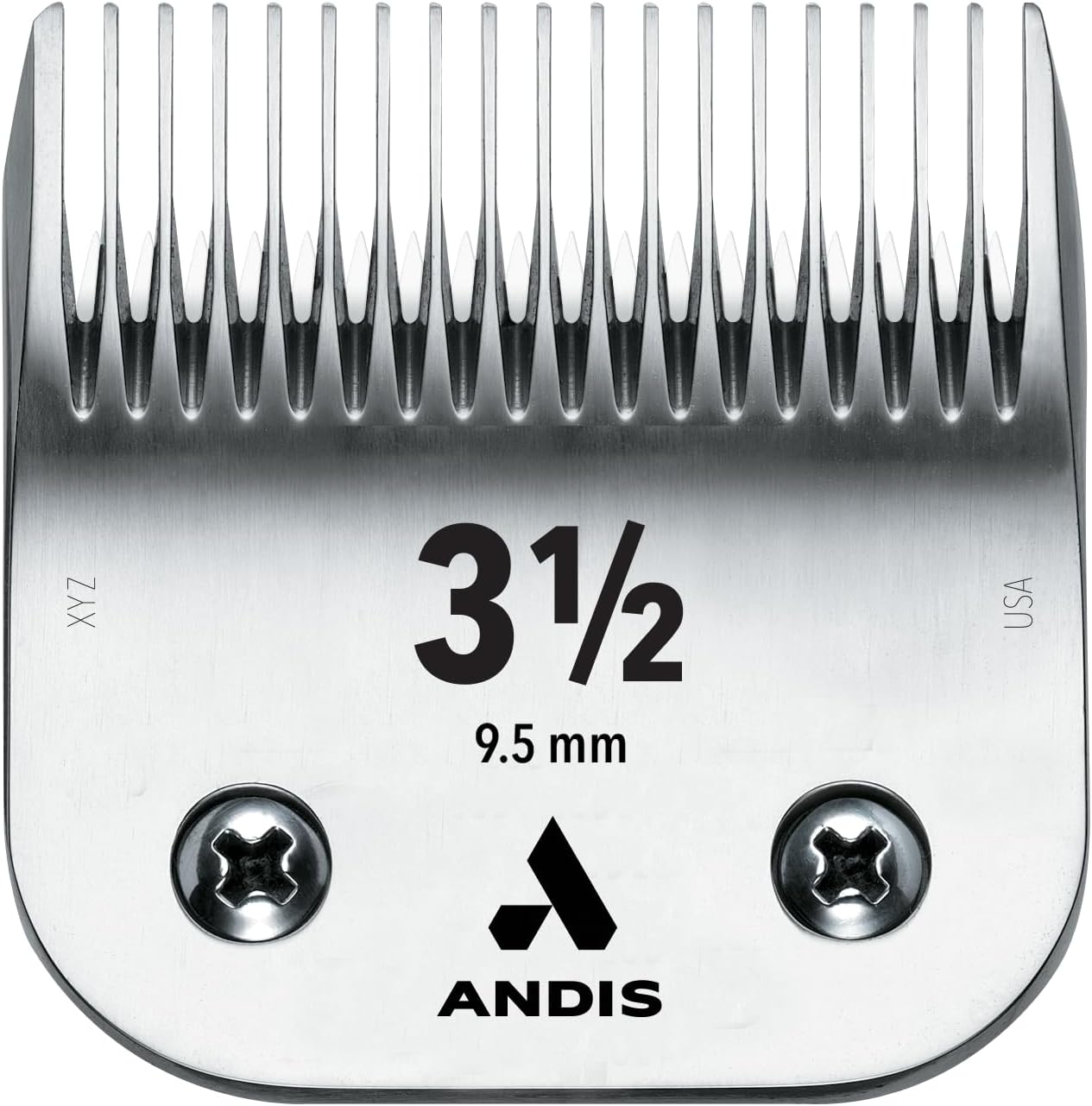 Andis 63040 CeramicEdge Carbon-Infused Steel Clipper Blade, Size 3-1/2, 3/8-Inch Cut Length