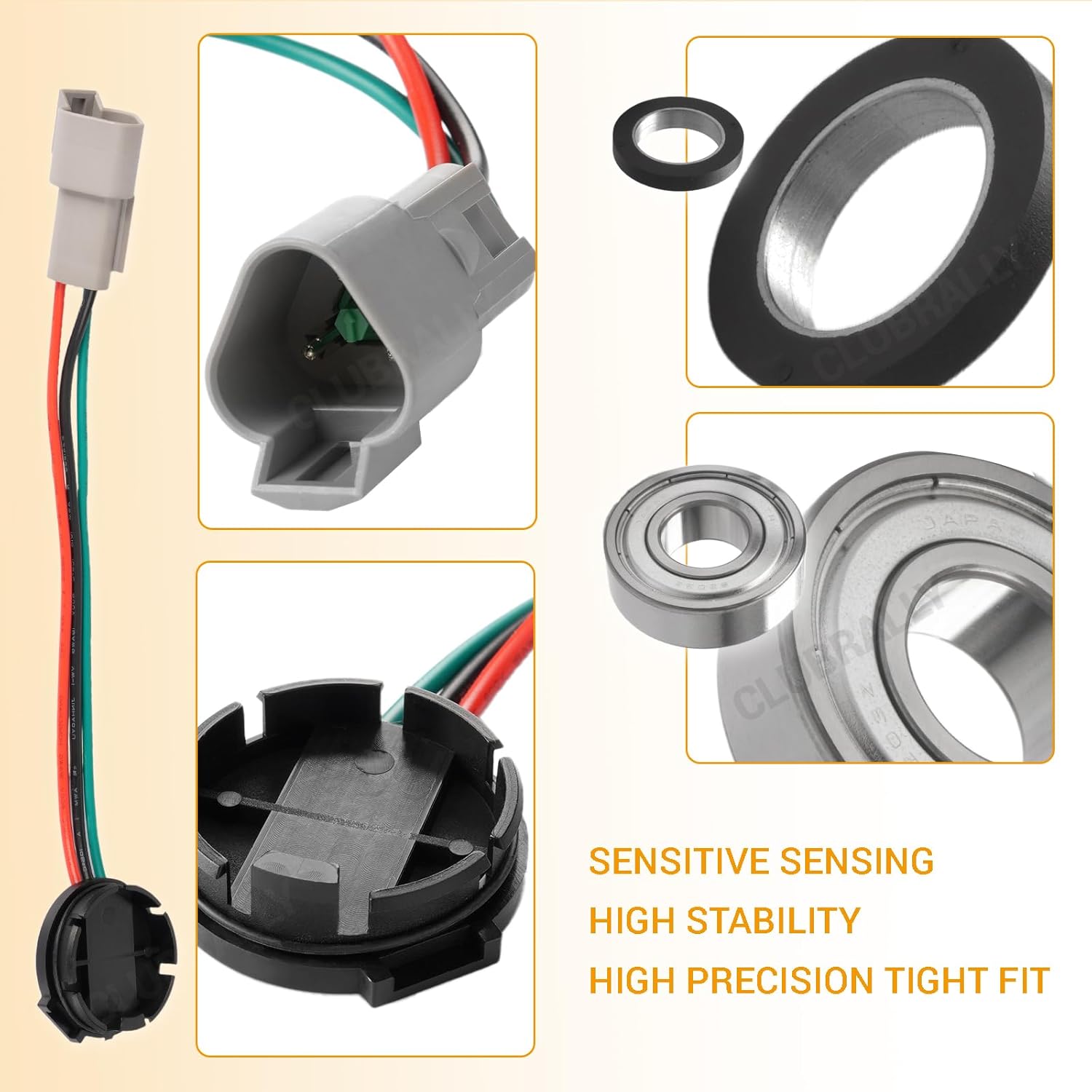 Club Car Speed Sensor and GE Magnet Kit for Golf Cart DS IQ & Precedent with GE Motor Only OEM#102265601 120402100