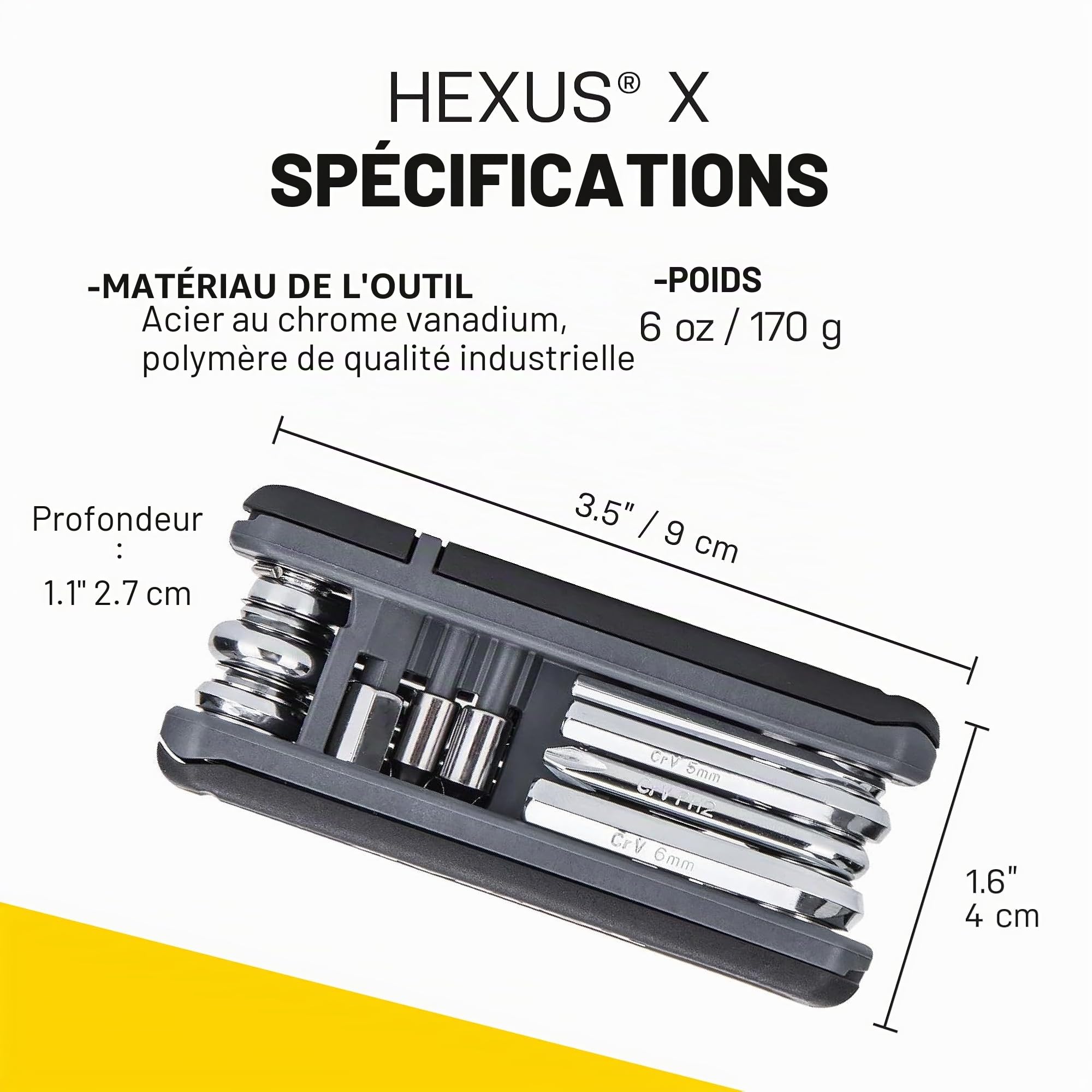 Topeak Hexus X Multi Outil Noir