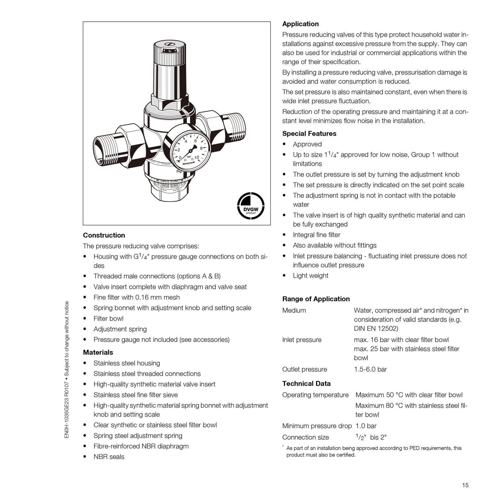 KIMISS Regulator Ciśnienia Mosiężny 40 Mikronów Regulator Ciśnienia do