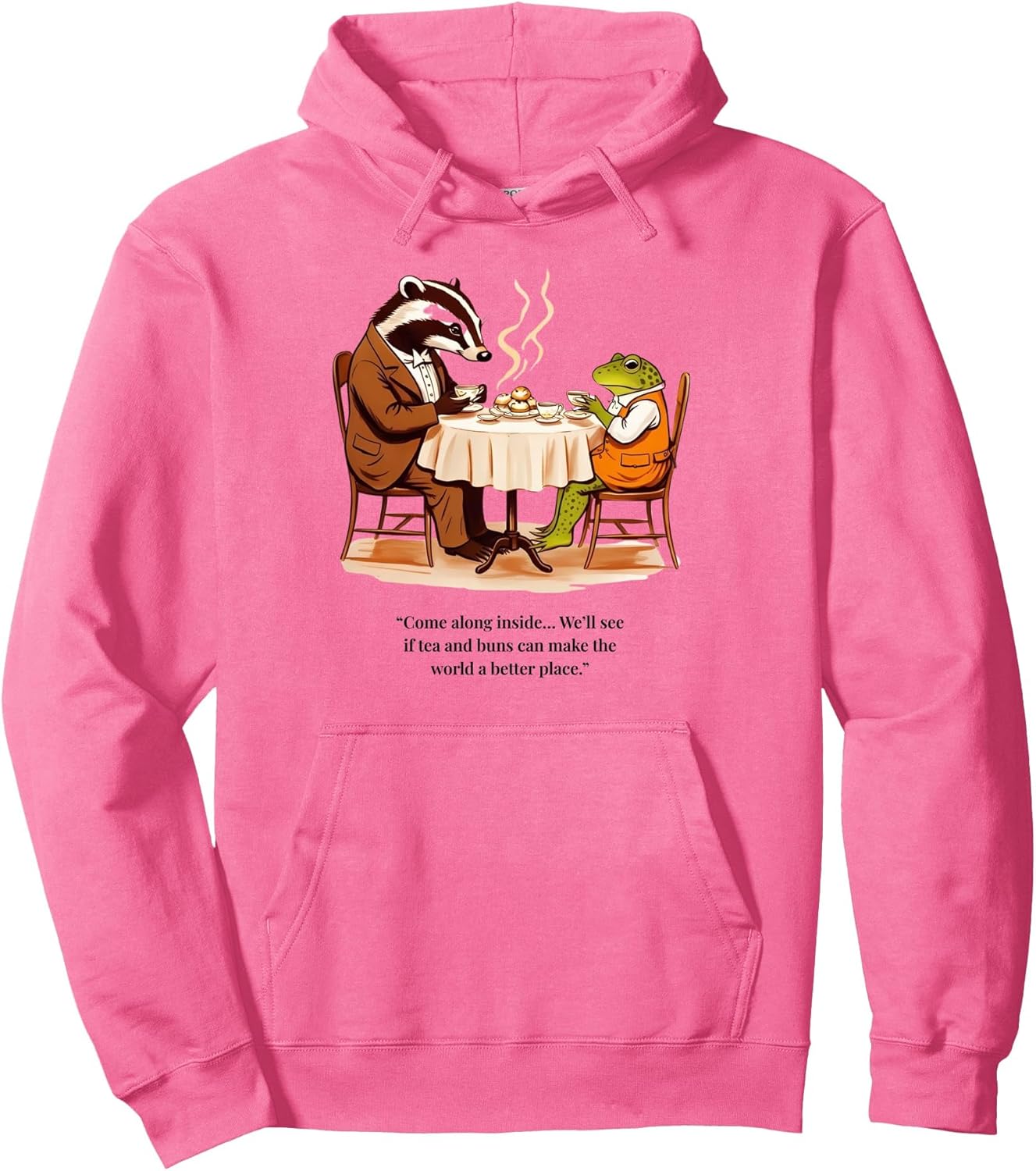 Wind in the Willows by Kenneth Grahame Book Quote Boys Girls Pullover Hoodie