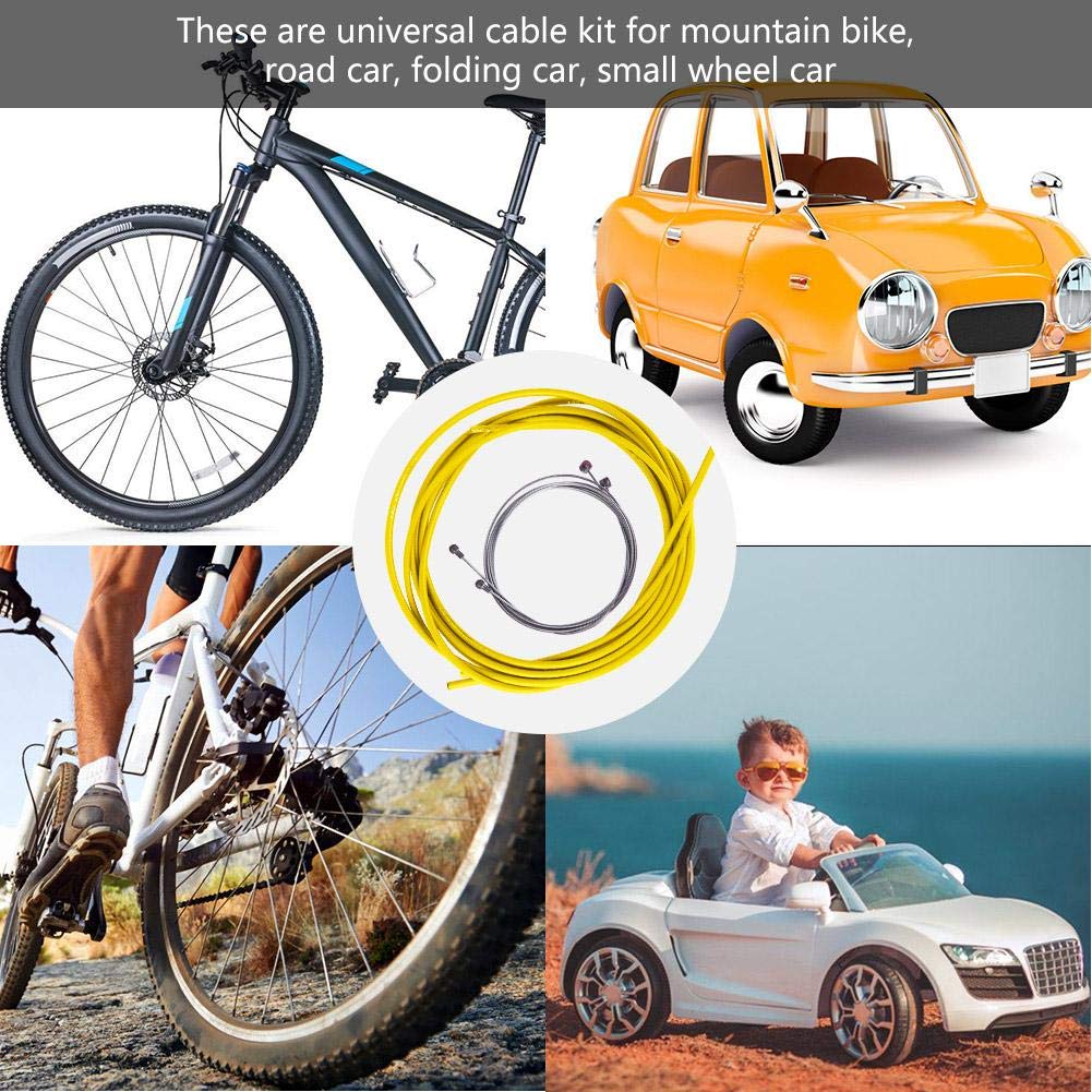 Keenso Cavi per Cambio Bici, Set Guaine per Cavo Cambio Freno Bici Kit Tubi Freno per Bicicletta Accessori per Ciclismo
