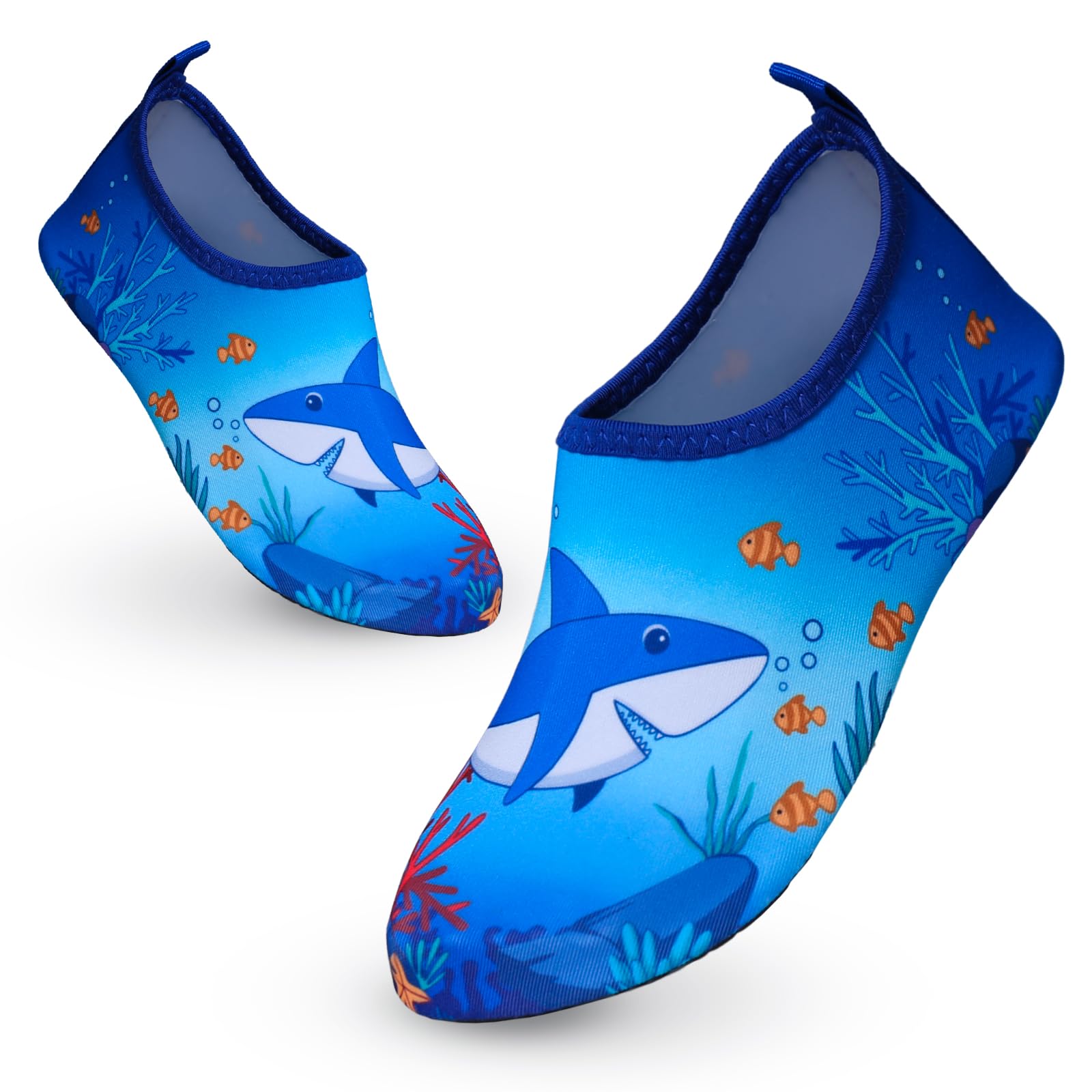 Aisprts Escarpines Niño Niña Zapatos de Agua de Secado Rápido Zapatos de Playa Antideslizantes Descalzos, Zapatos de Natación para Piscina, Surf, Buceo