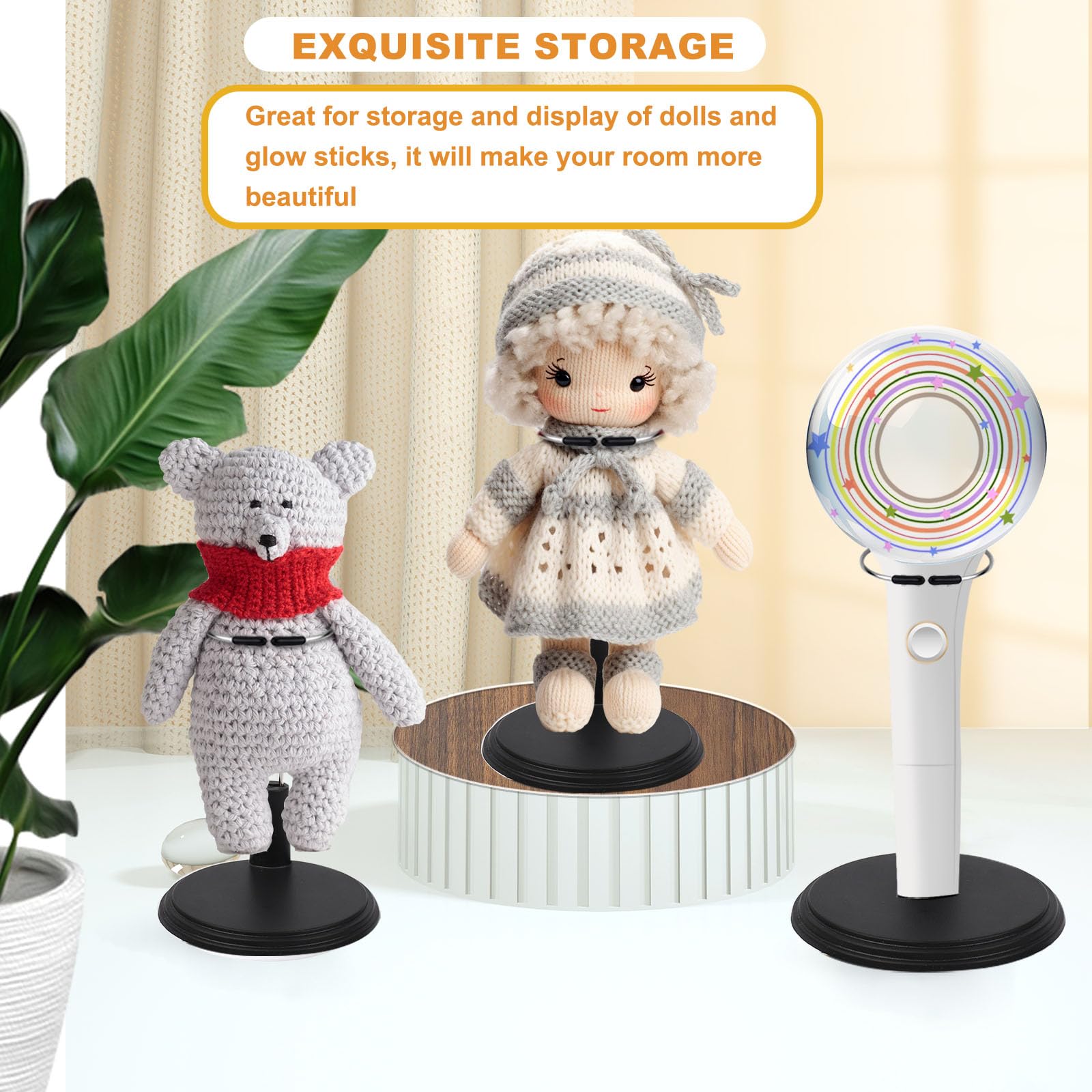 BOXOB 5 Soportes para Lightstick Kpop, Soporte para Lightstick Muñecas Compatible con la Mayoría de Marcas y Mini Muñecas