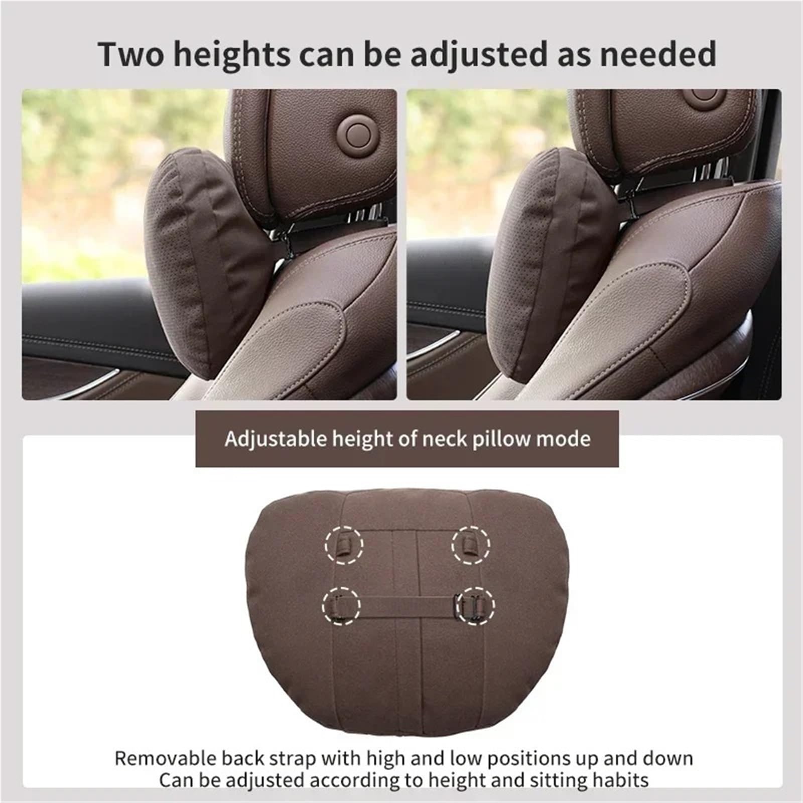 Tête pour Siège d'auto Appui-tête de voiture universel souple, Convient pour Maybach classe S, Support de siège(E)