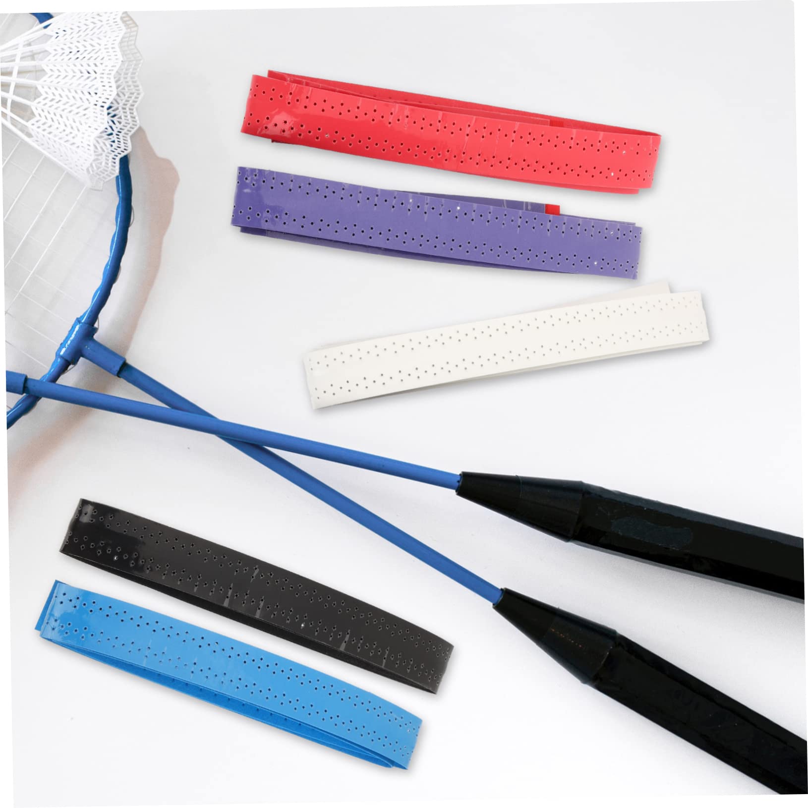 INOOMP 5 Set di Nastri Adesivi Assorbenti per Racchette da Tennis - Fasce per Racchette per Una Maggiore Longevità 5 Pezzi*5