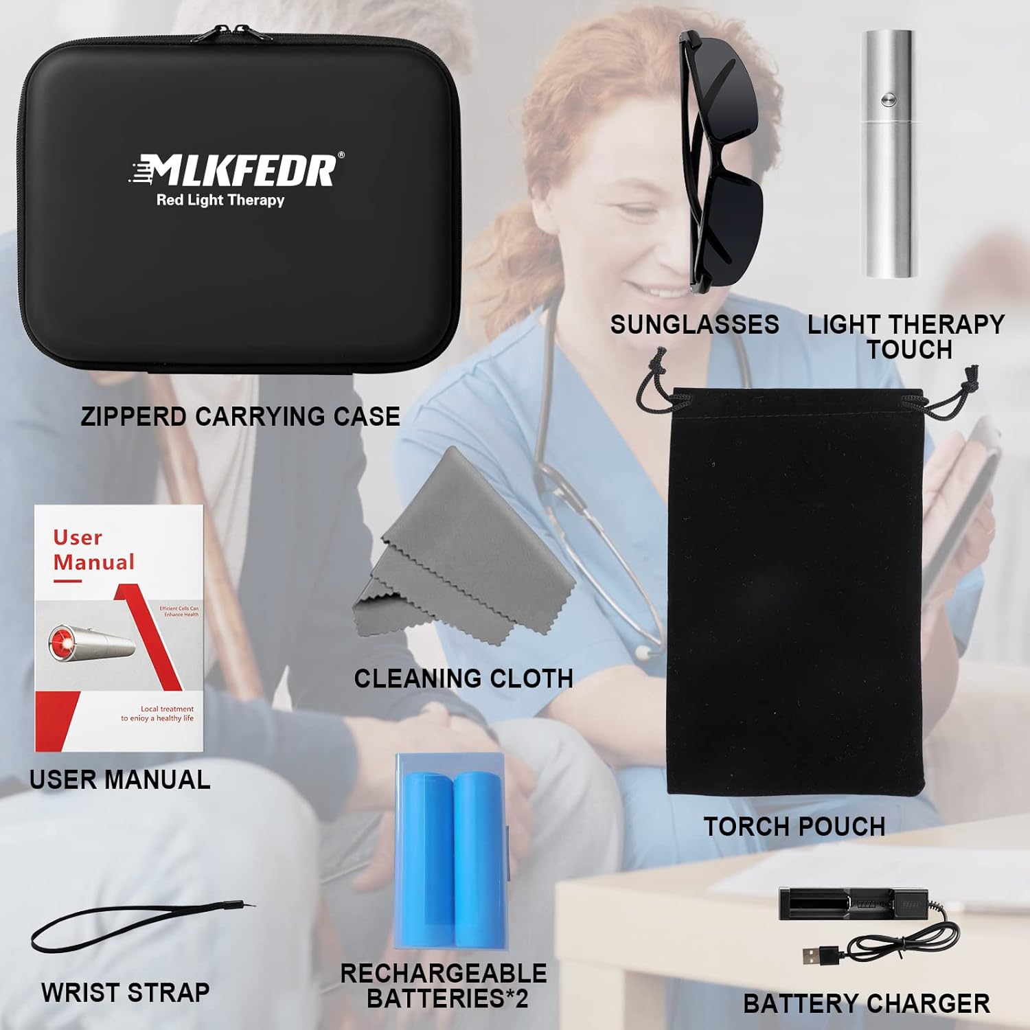 Near Infrared Red Light Therapy: LED Red Infrared Handheld Therapy Device - RedTonic 630nm 660nm 850nm 940nm - Redlight Wand Relieve Pain Body Therapeutic Muscle RedTonic Redlight-therapy Lighttherapy