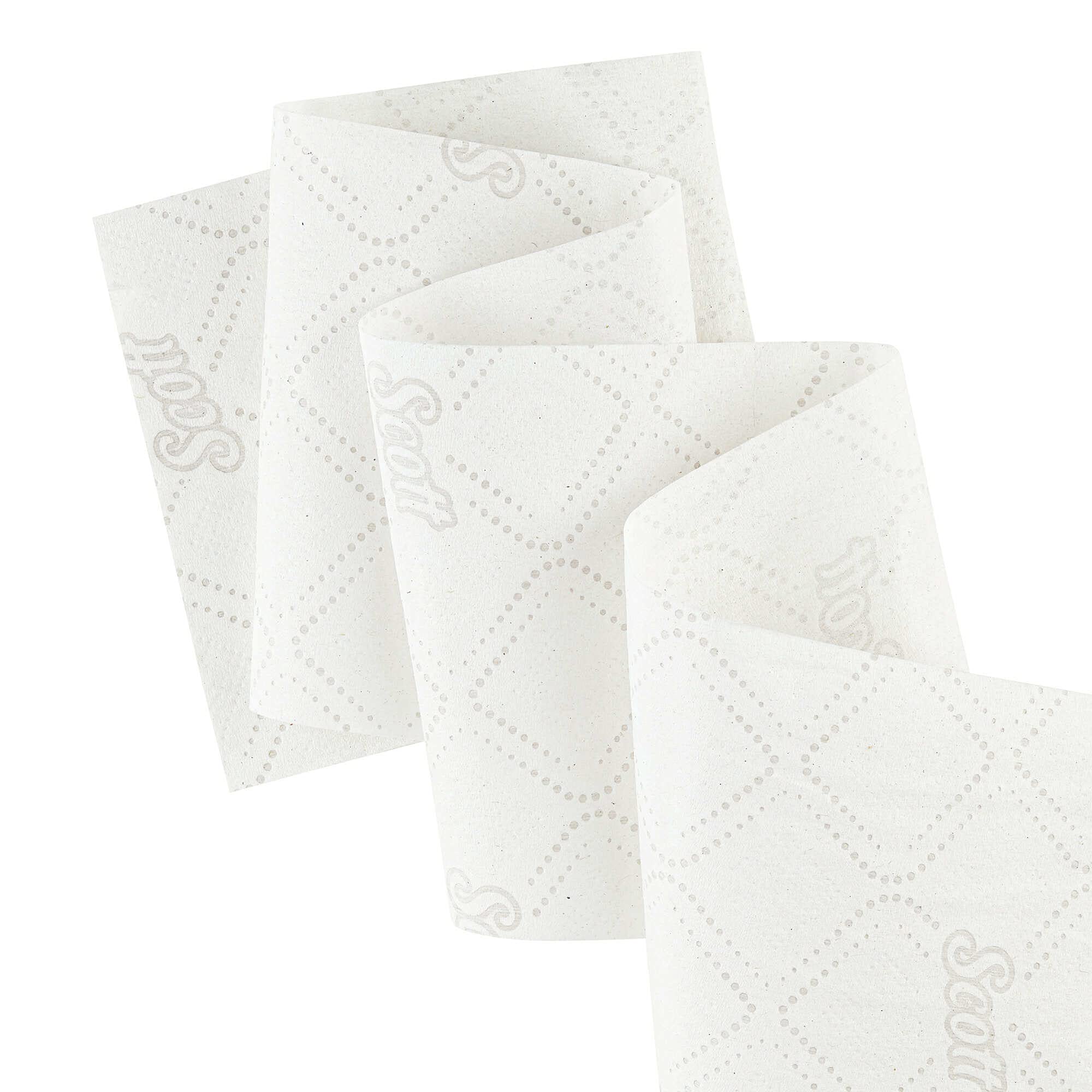 Scott Essential 8512 Carta igienica a 2 veli, 12 maxi rotoli da 526 fogli, Igiene ed efficienza, Colore: Bianco, 08512080