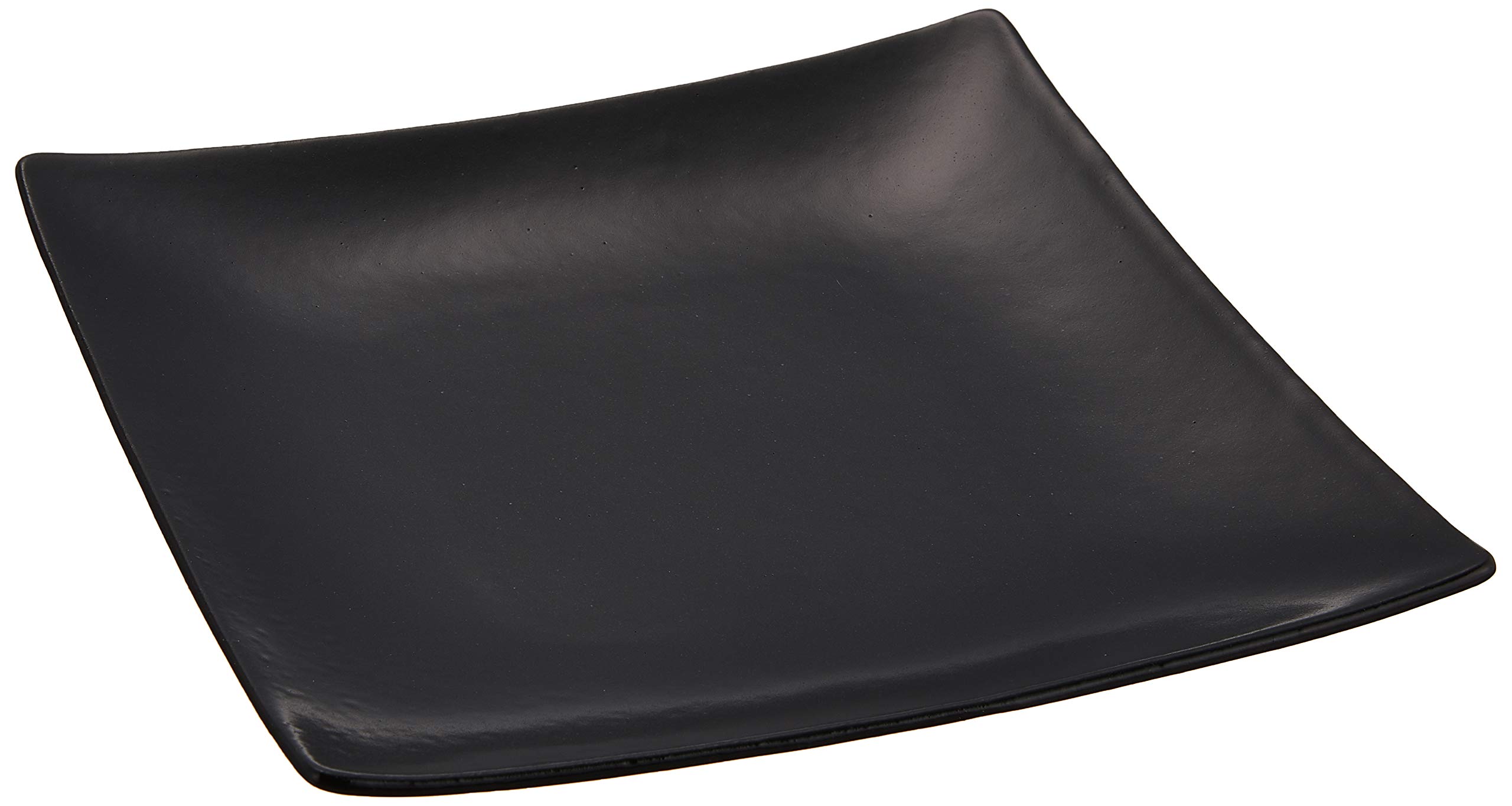Amazon.com: せともの本舗 Square Plate (Small) Black Glaze Square