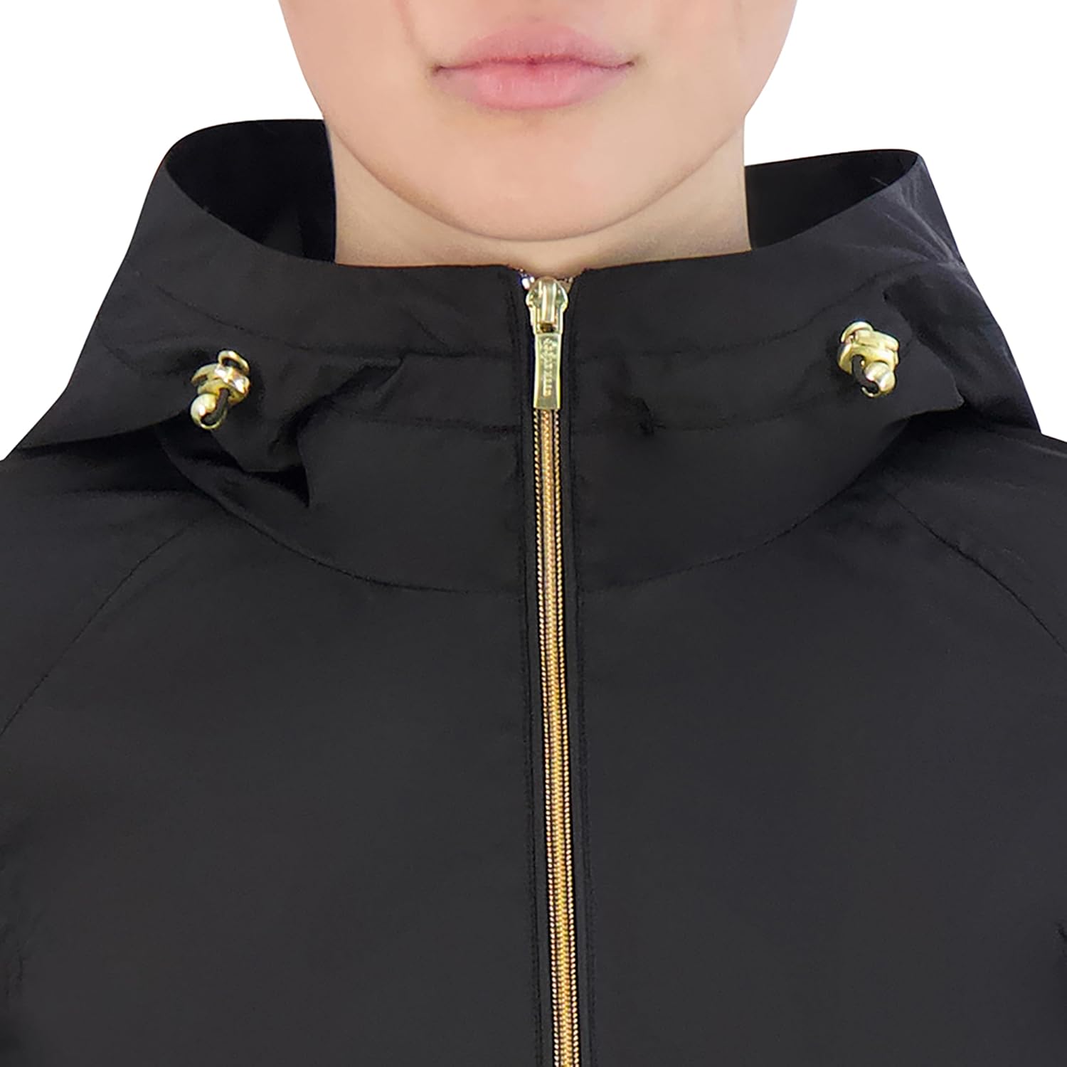 Cole Haan Outerwear travel packable rain jacket,BLACK,small - Image 5