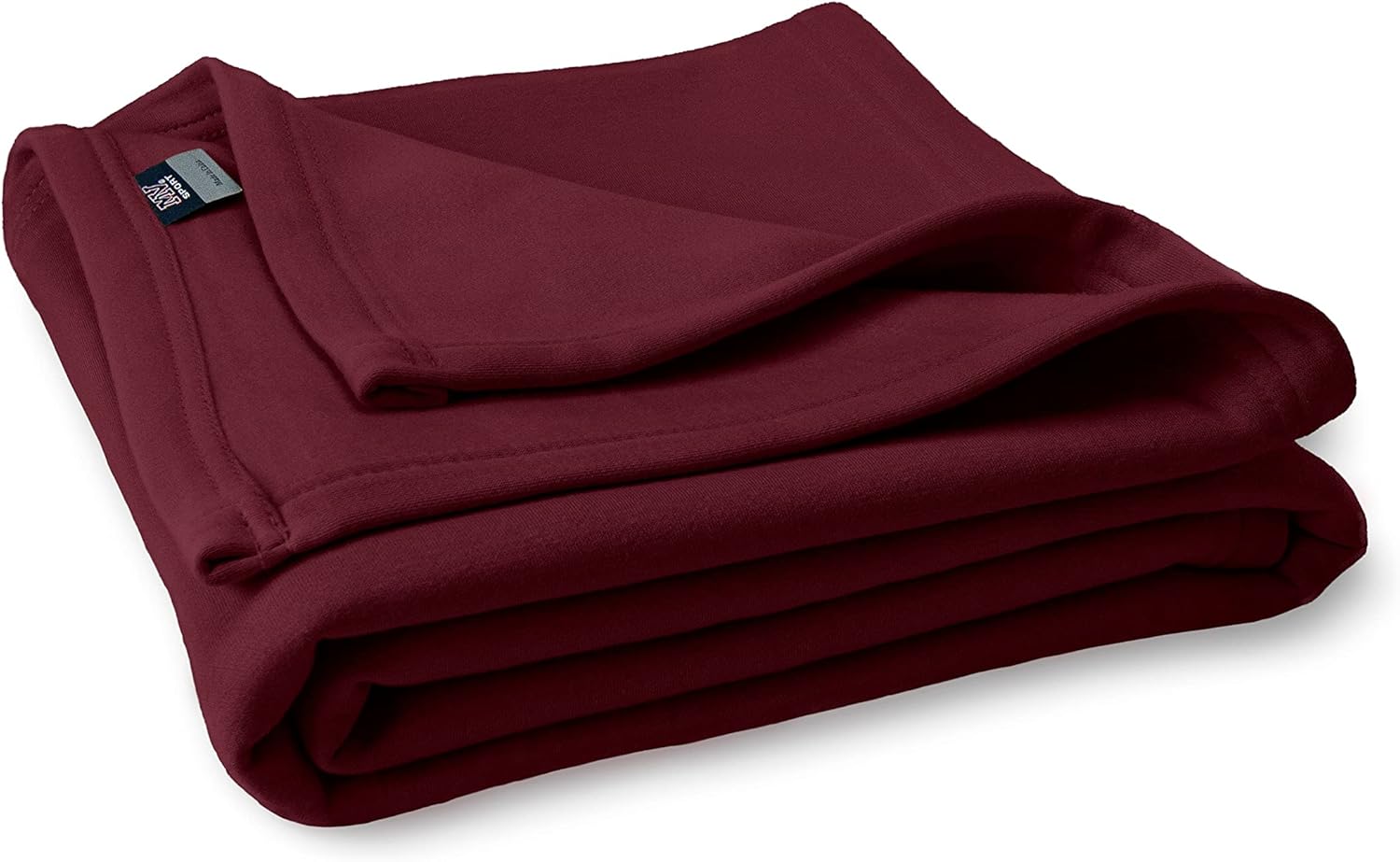 MV Sport Lightweight Sweatshirt Blanket Throw – Warm & Cozy, Breathable Oversized Fleece Knit, Couch, Bed, Travel, Cold Nights, and Outdoors – Soft Light Weight Blanket 54″ x 84″ Crimson