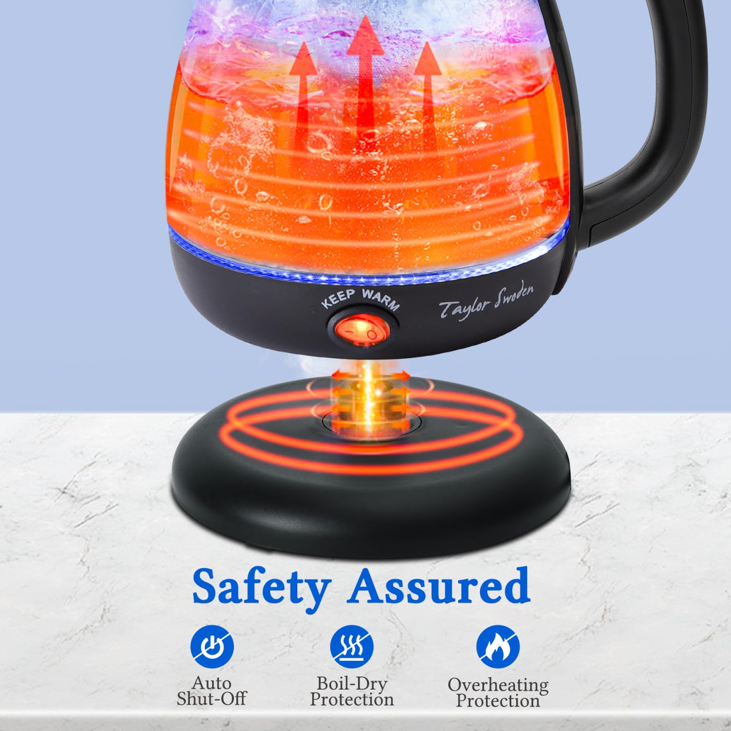 Taylor Swoden Electric Kettle - Keep Warm & Tea Infuser -7
