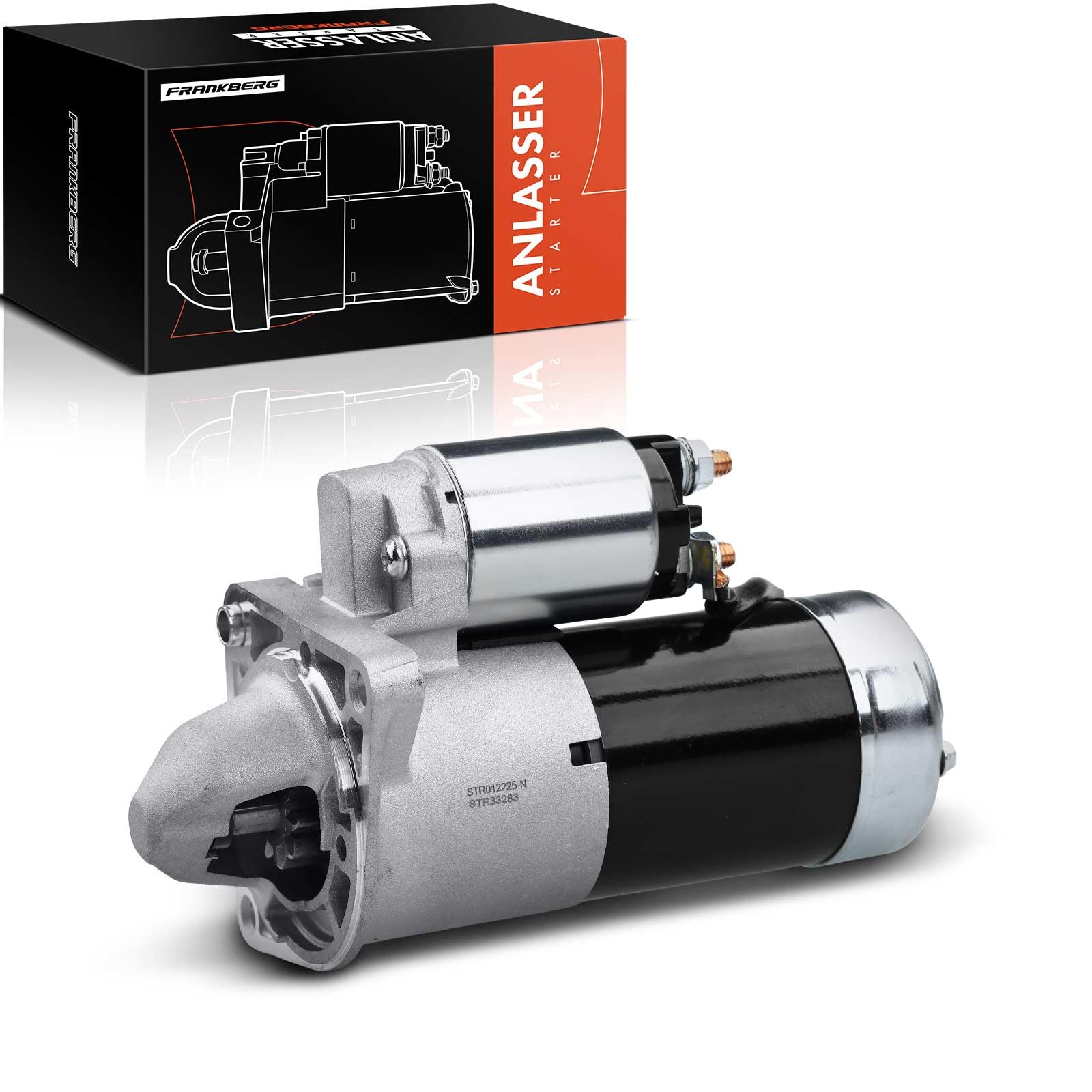Frankberg Motor de arranque para automóvil 1,8 KW/12 V/10 dientes Compatible con Grande Punto 199 Insignia A Sports Tourer G09 Astra J Caravan P10 Replace# 55353857