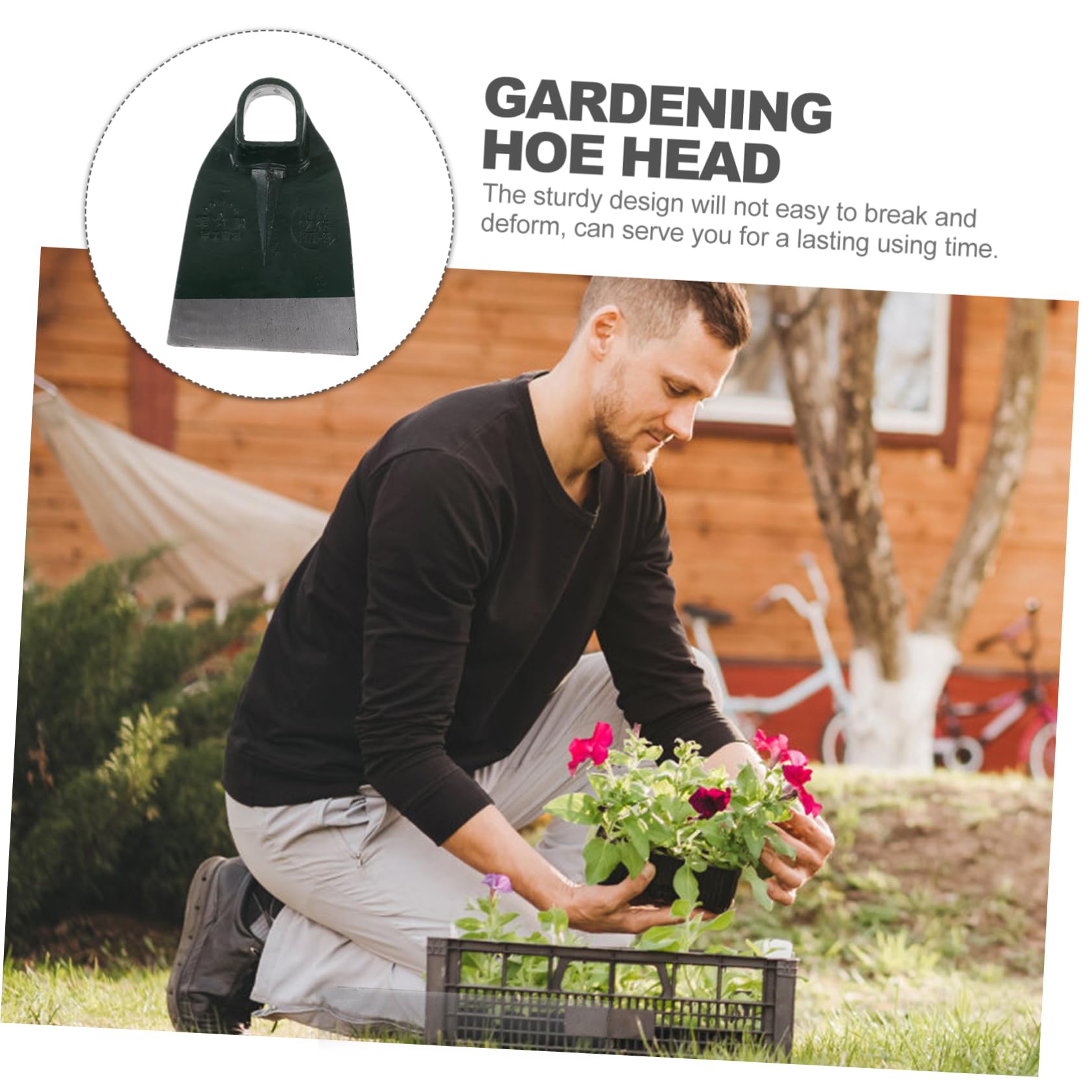 Gartenhackenkopf Aus Stahl Kleine Handgehaltene Hacke Gartenhackenwerkzeug Für Blumenpflanzhacke Robuste Haushaltshacke Für Gartenarbeit